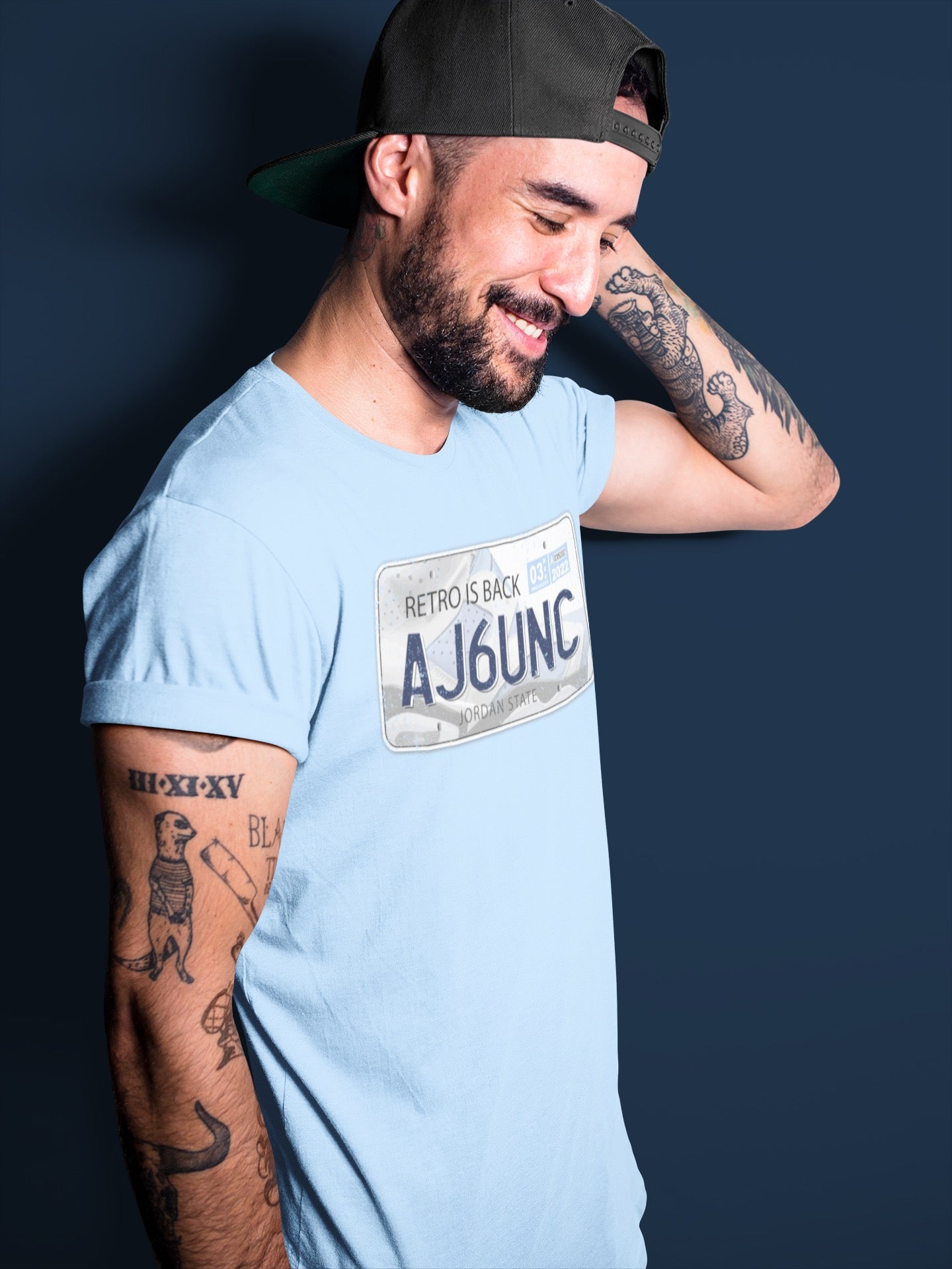 Jordan Plate Unisex Tops - Air Jordan 6 UNC