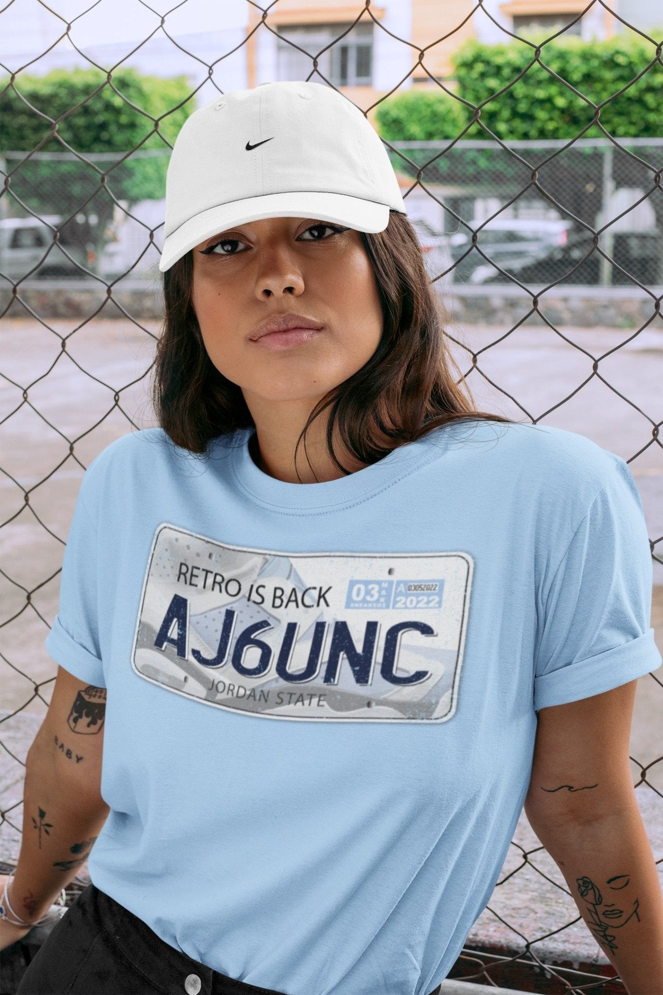 Jordan Plate Unisex Tops - Air Jordan 6 UNC