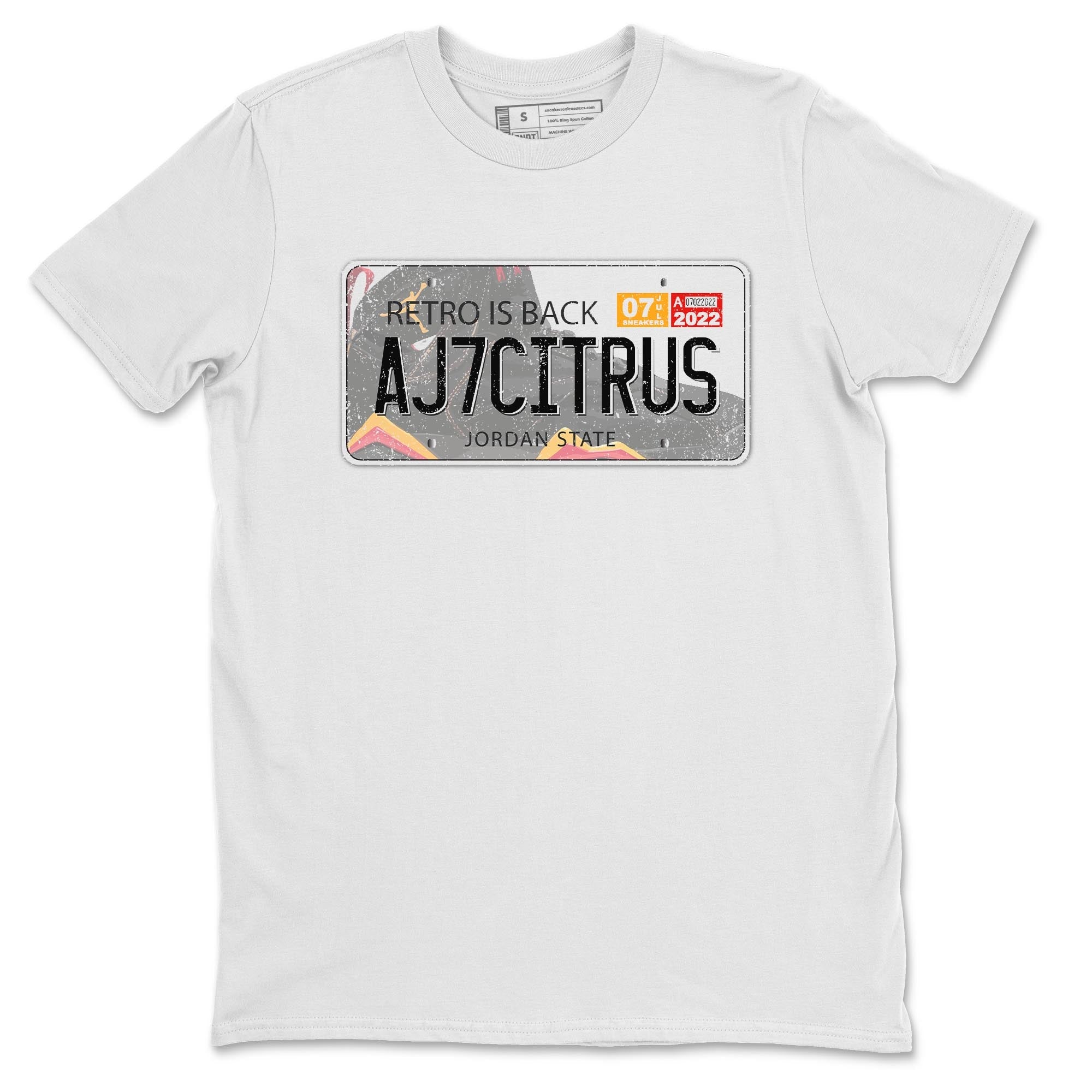Jordan Plate Unisex Tops - Air Jordan 7 Citrus
