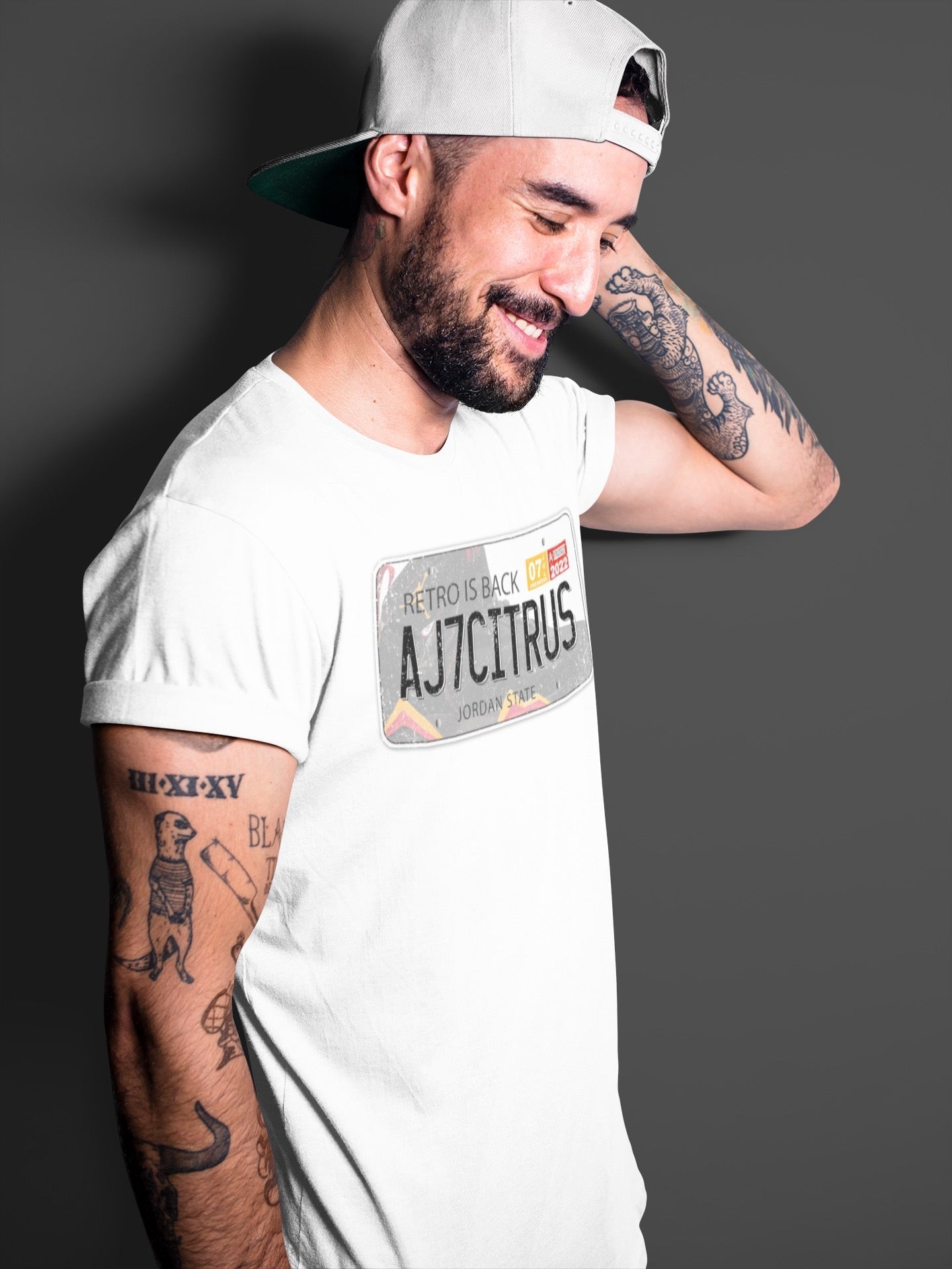 Jordan Plate Unisex Tops - Air Jordan 7 Citrus