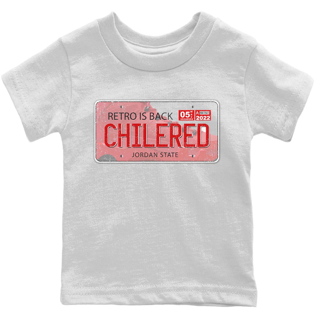 Jordan Plate Kids Tops - Air Jordan 9 Chile Red