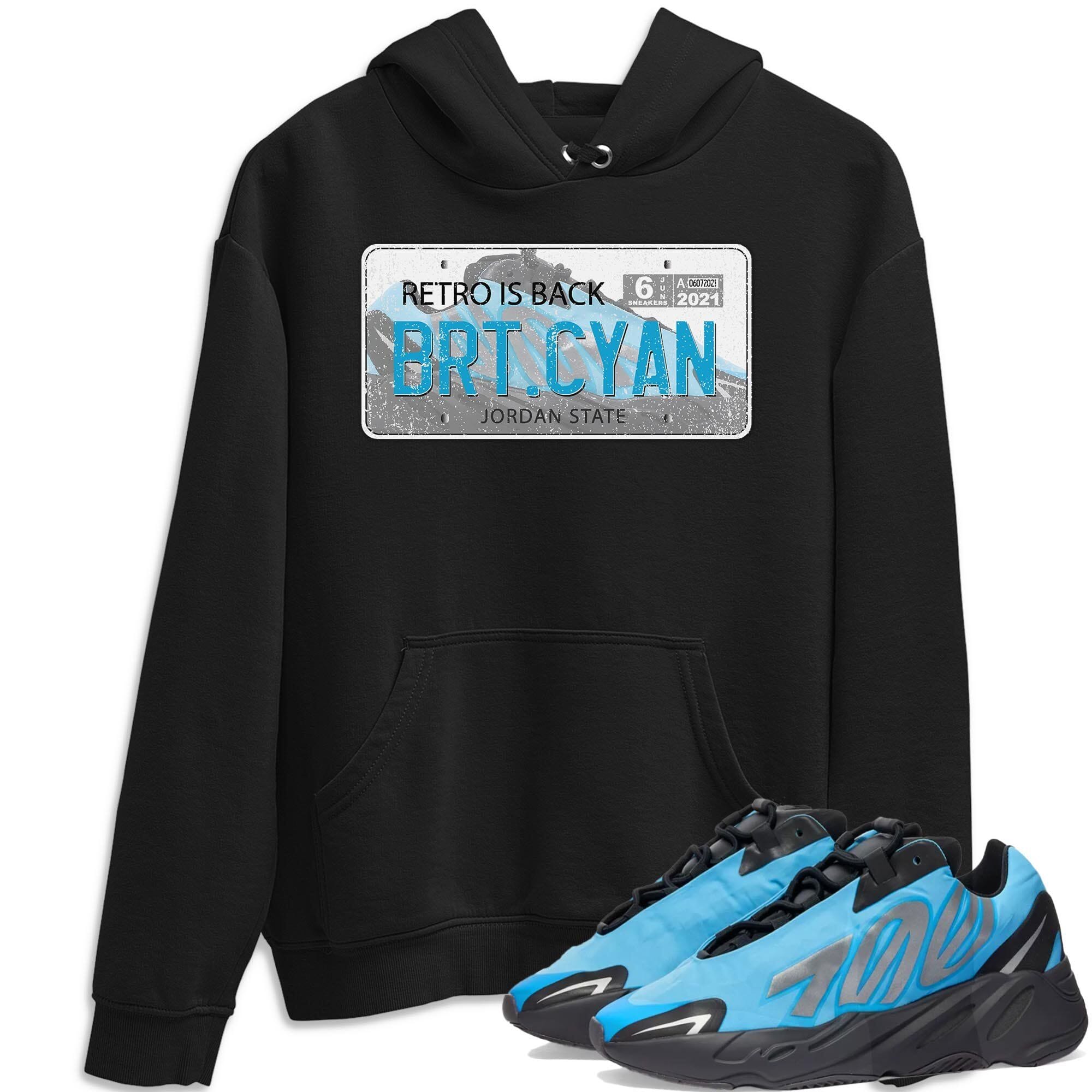 Jordan Plate Unisex Tops - Yeezy 700 Bright Cyan