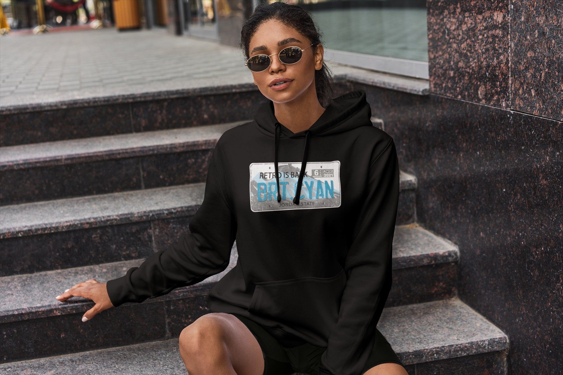 Jordan Plate Unisex Tops - Yeezy 700 Bright Cyan