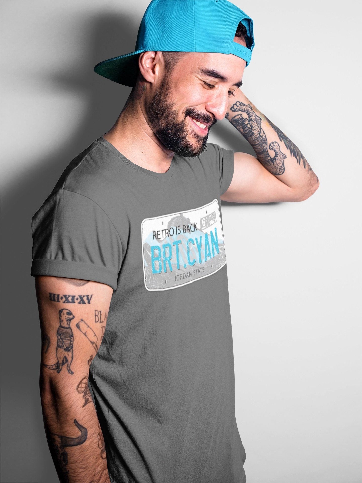 Jordan Plate Unisex Tops - Yeezy 700 Bright Cyan