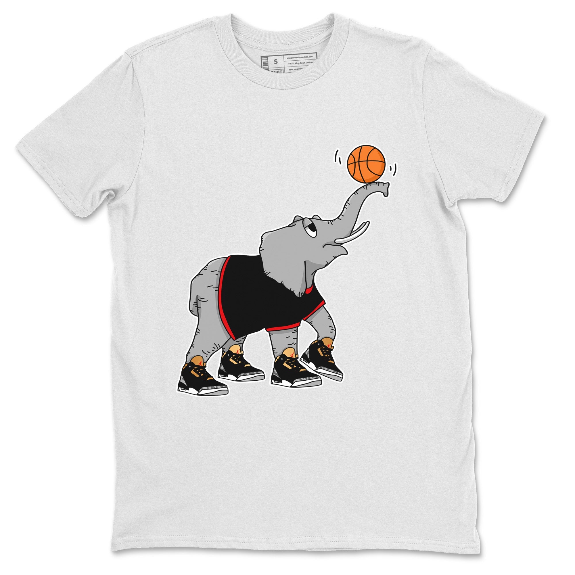 Juggling Elephant Unisex Tops - Air Jordan 3 Black Gold