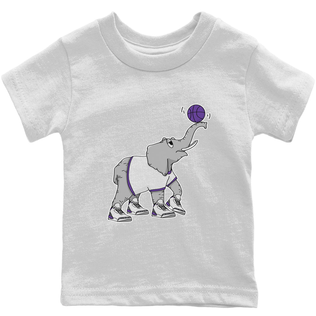 Juggling Elephant Kids Tops - Air Jordan 3 Dark Iris