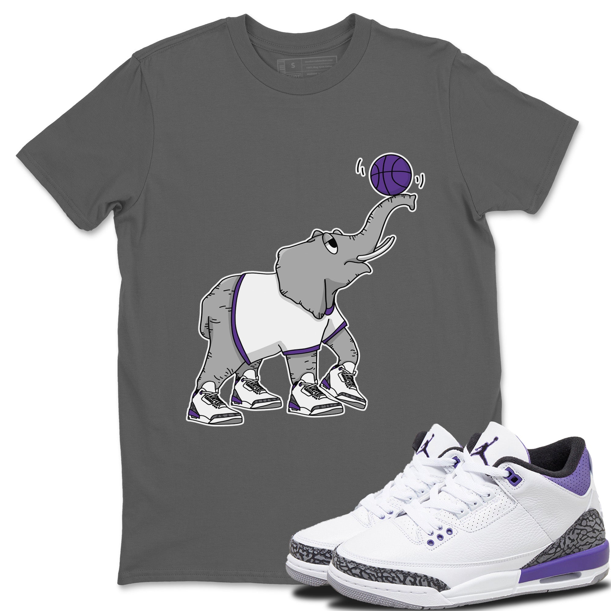 Juggling Elephant Unisex Tops - Air Jordan 3 Dark Iris