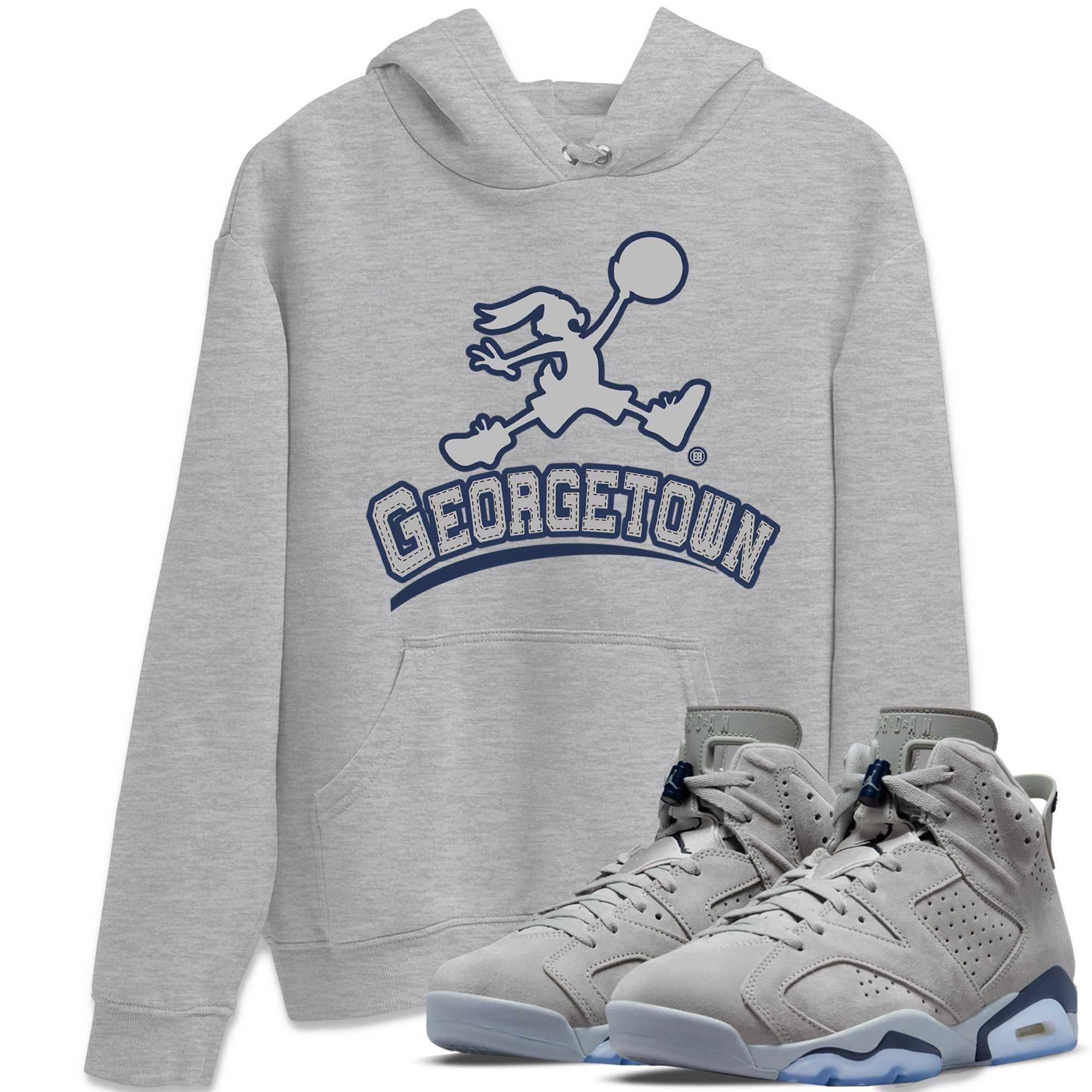Jumpman Bunny Unisex Tops - Air Jordan 6 Georgetown
