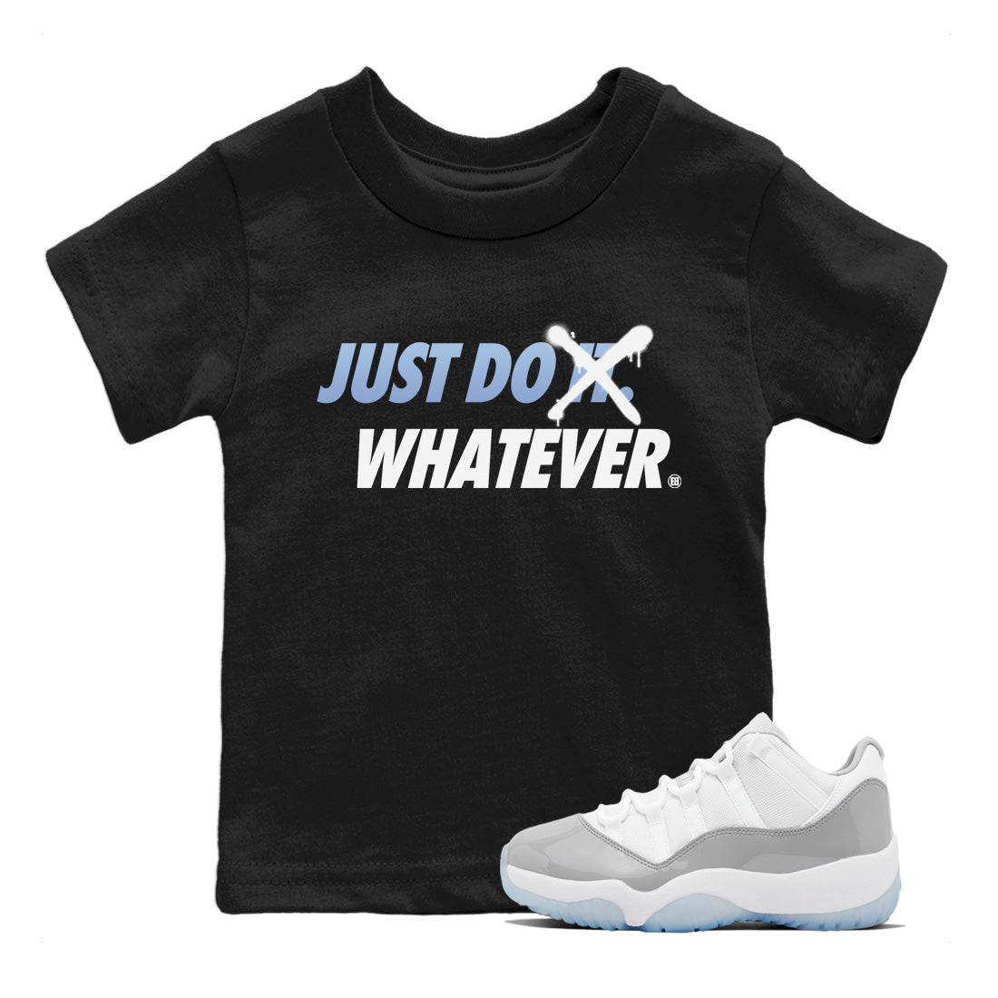 Just Do Whatever Kids Tops - Air Jordan 11 White Cement