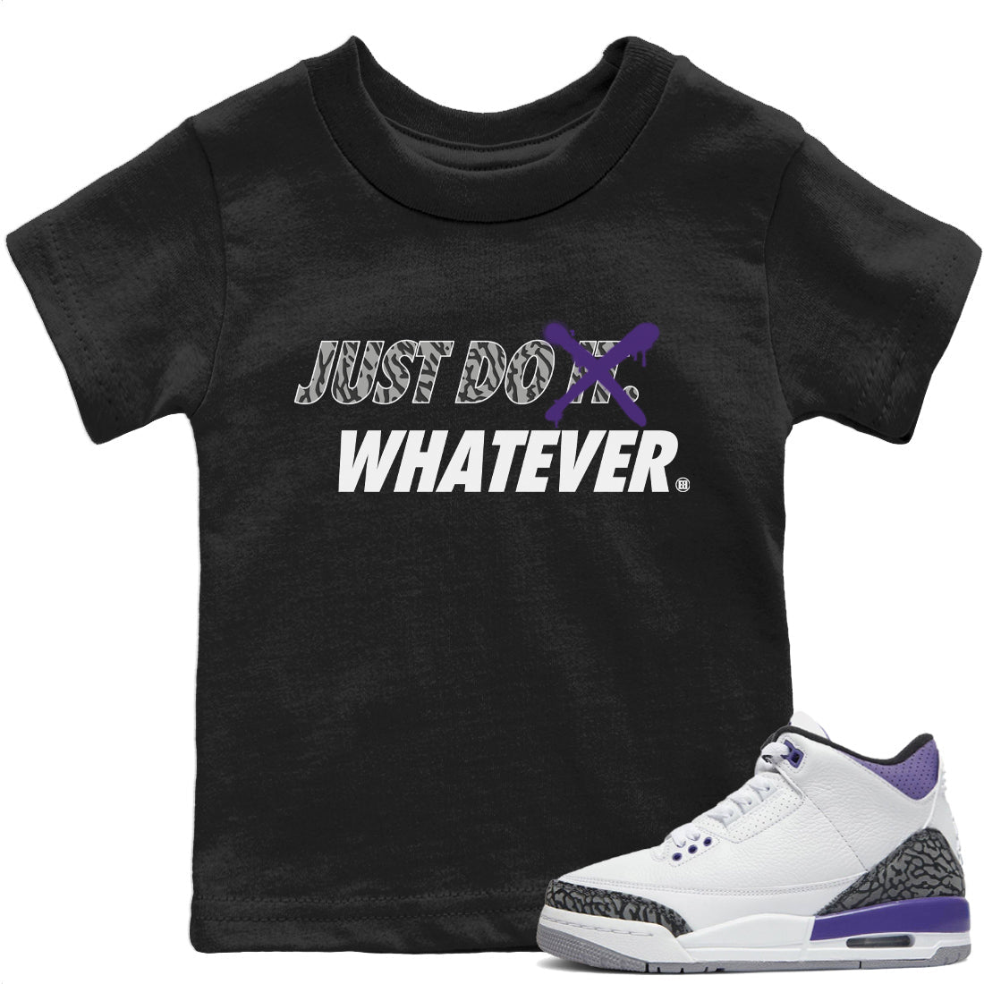 Just Do Whatever Kids Tops - Air Jordan 3 Dark Iris