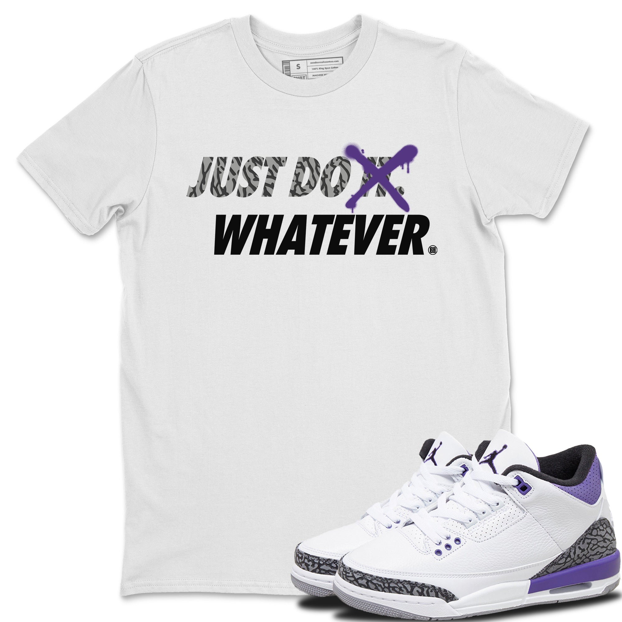 Just Do Whatever Unisex Tops - Air Jordan 3 Dark Iris