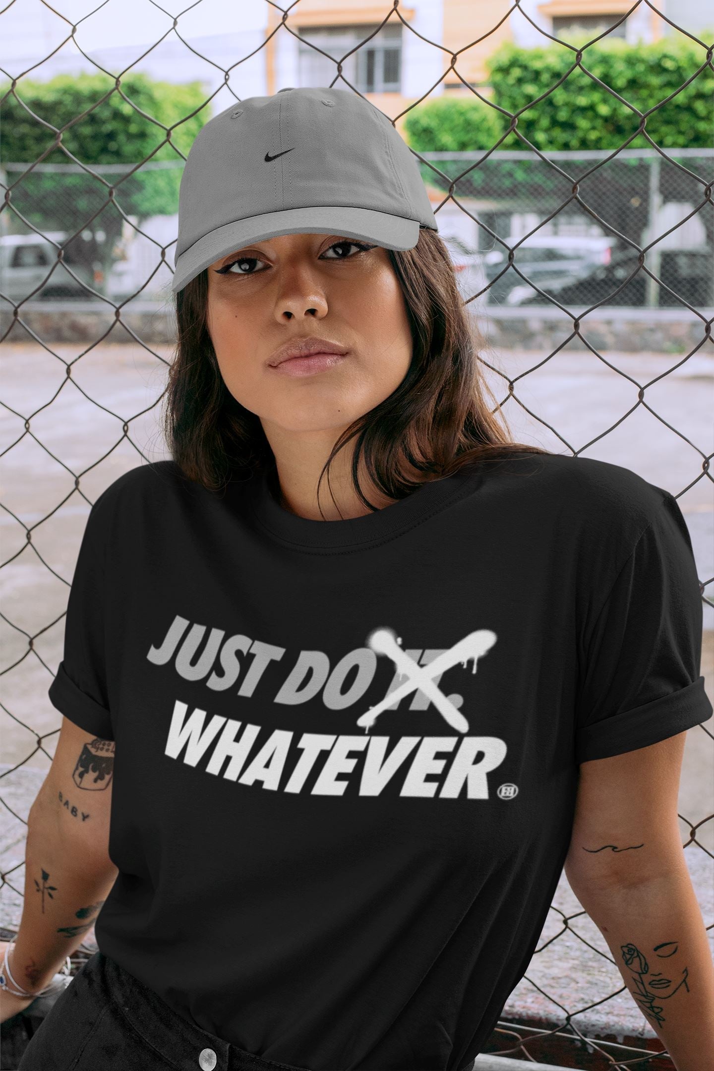 Just Do Whatever Unisex Tops - Air Jordan 4 Military Black