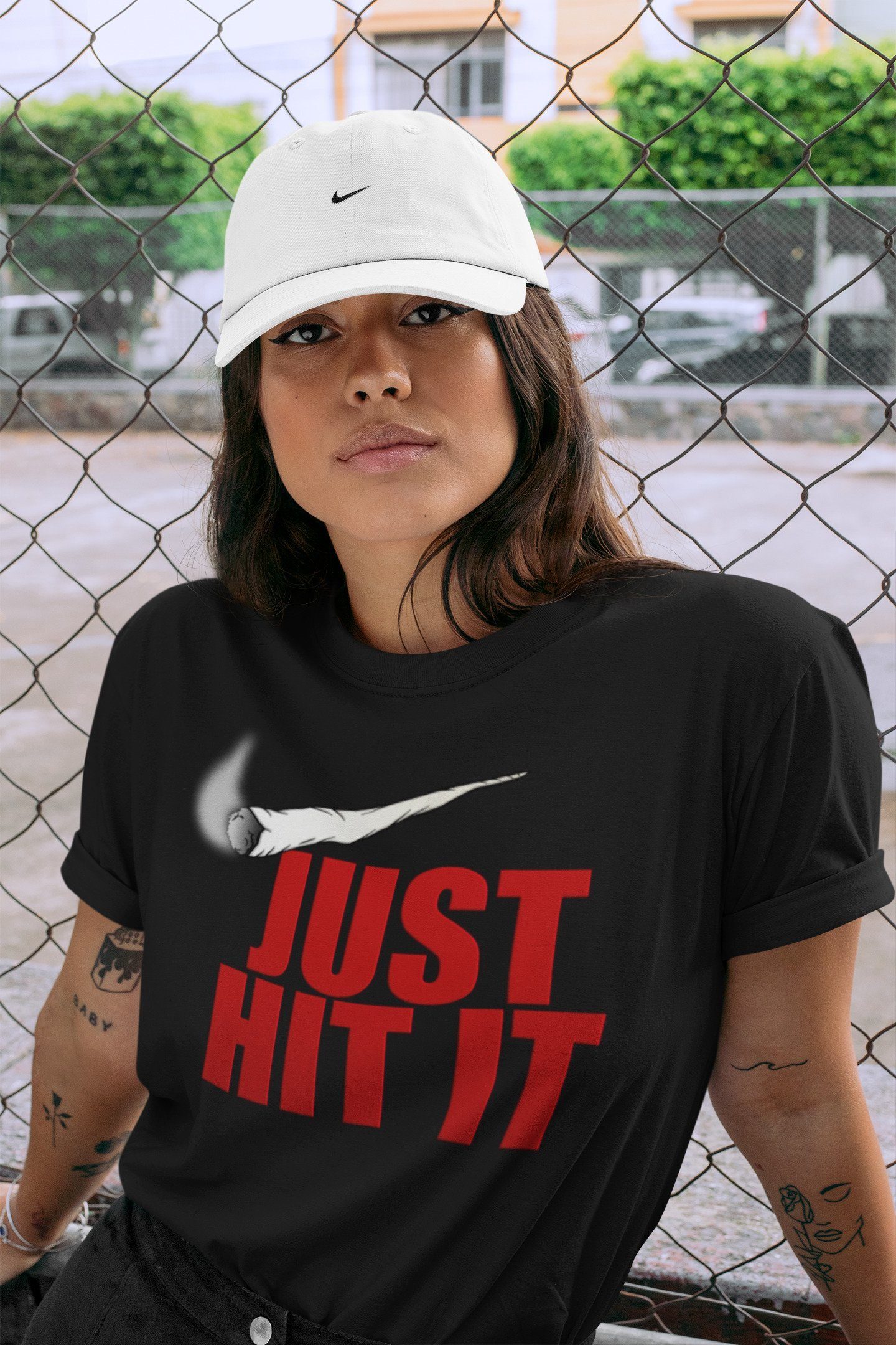 Just Hit It Unisex Tops - Air Jordan 1 Chicago