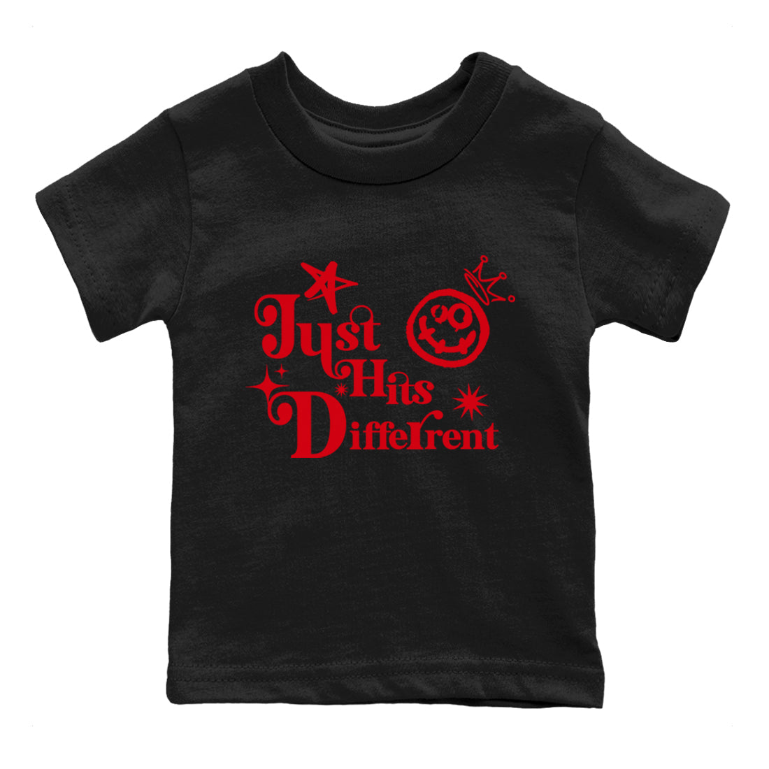 Just Hits Different snkmatch Tees Kids - AE 1 Bred