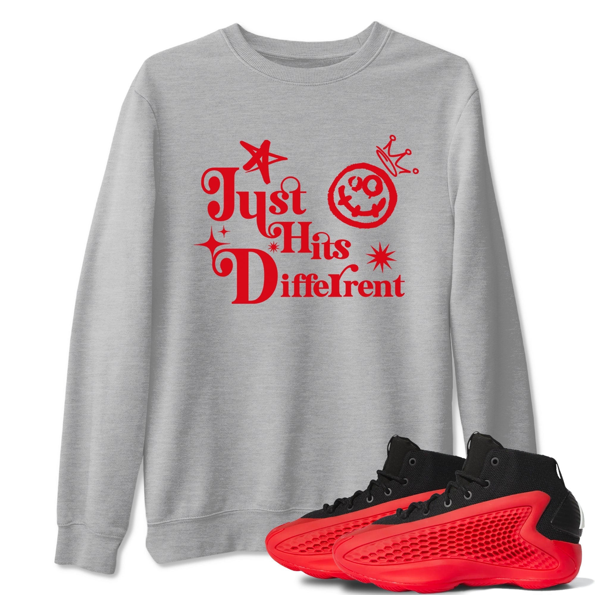 Just Hits Different snkmatch Tees - AE 1 Bred