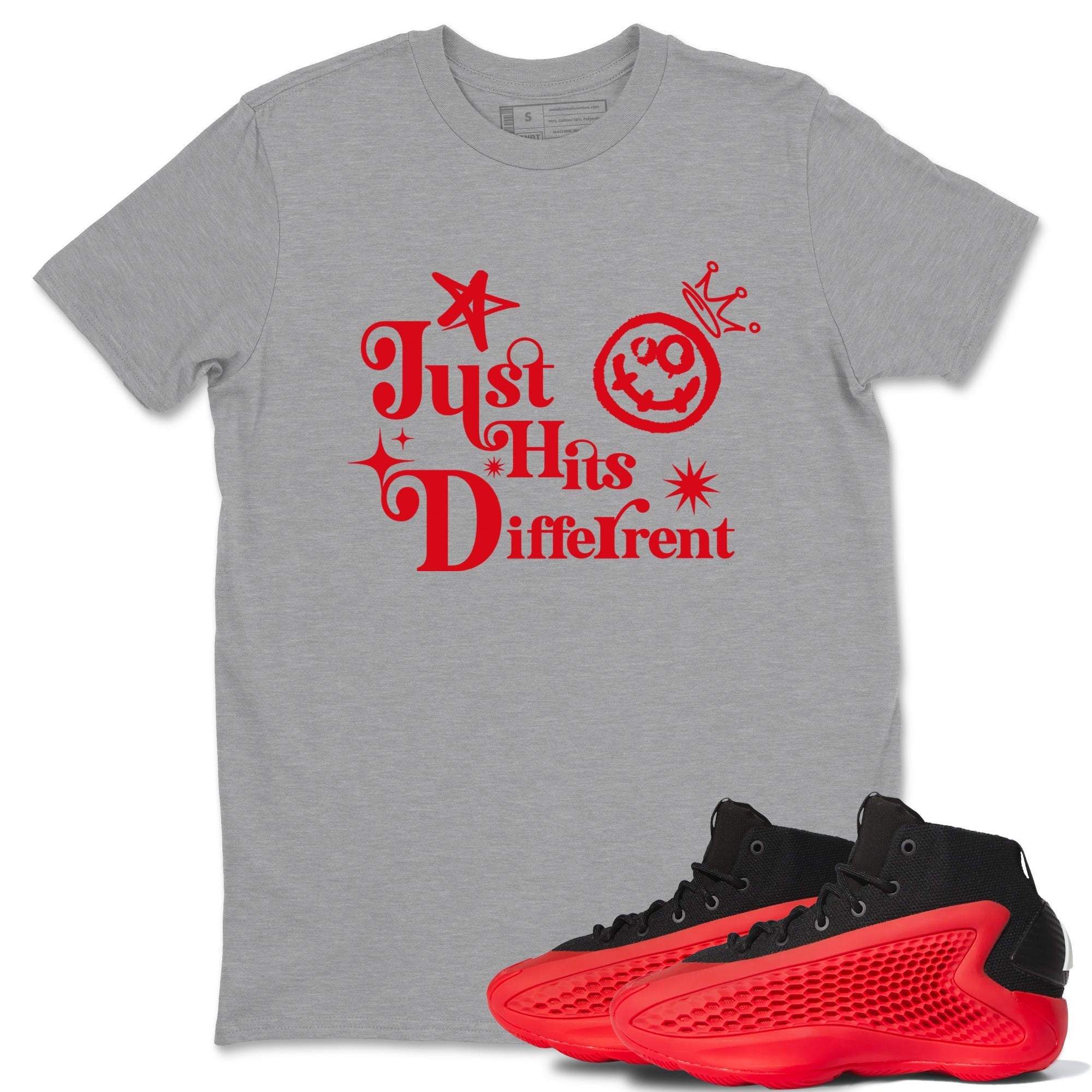 Just Hits Different snkmatch Tees - AE 1 Bred