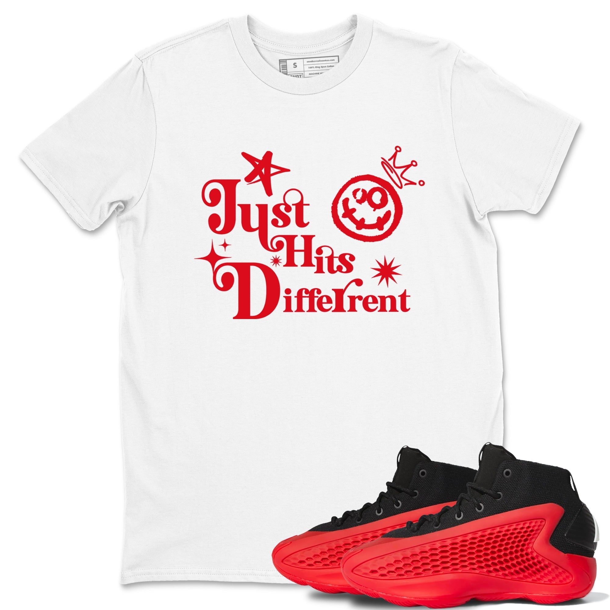 Just Hits Different snkmatch Tees - AE 1 Bred