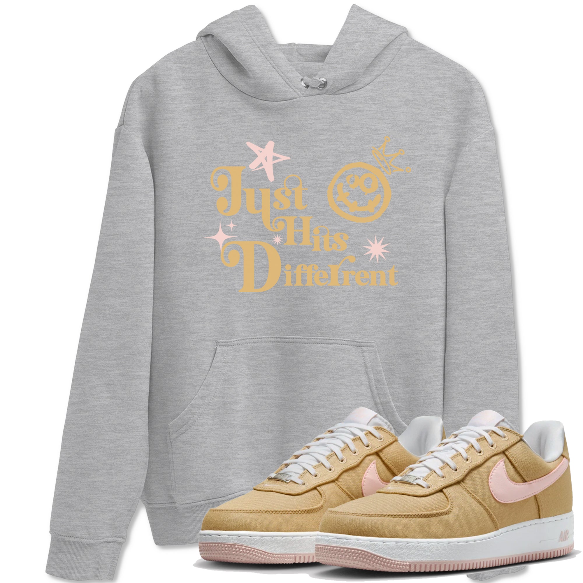 Just Hits Different snkmatch Tees - Air Force 1 Linen