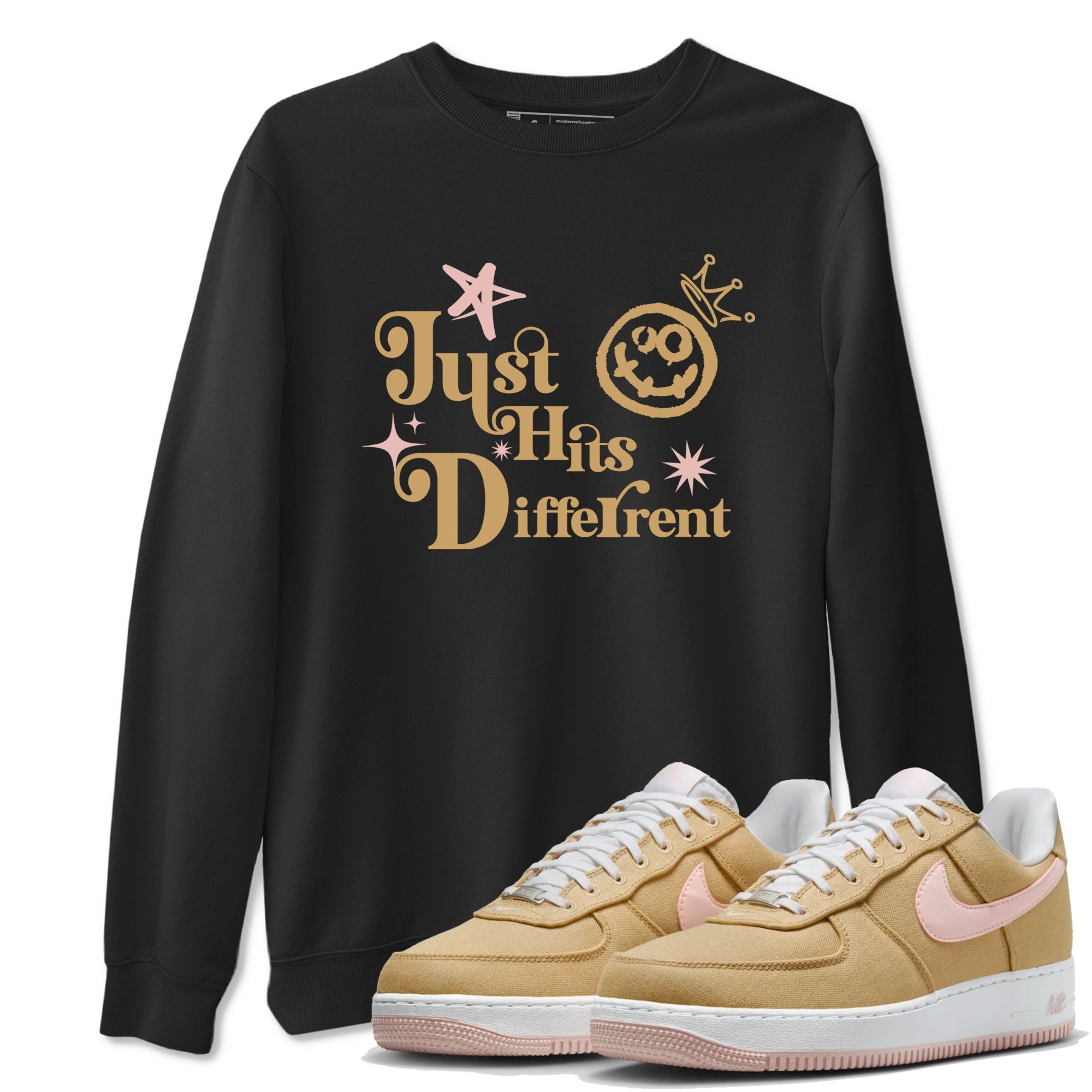 Just Hits Different snkmatch Tees - Air Force 1 Linen