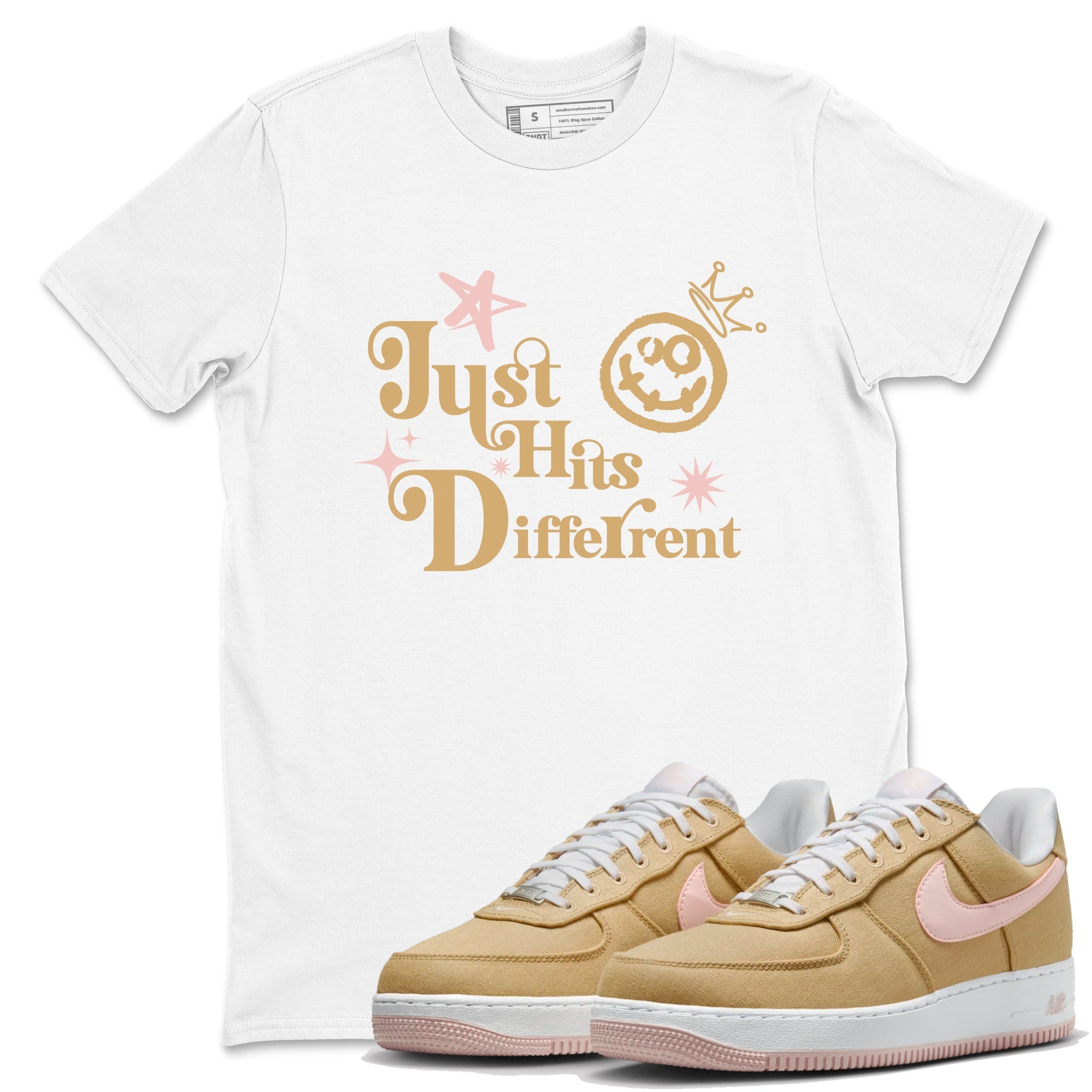 Just Hits Different snkmatch Tees - Air Force 1 Linen