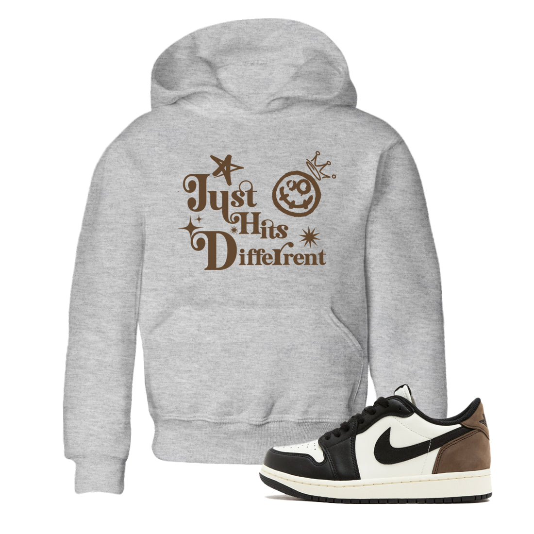 Just Hits Different snkmatch Tees Kids - Air Jordan 1 Mocha