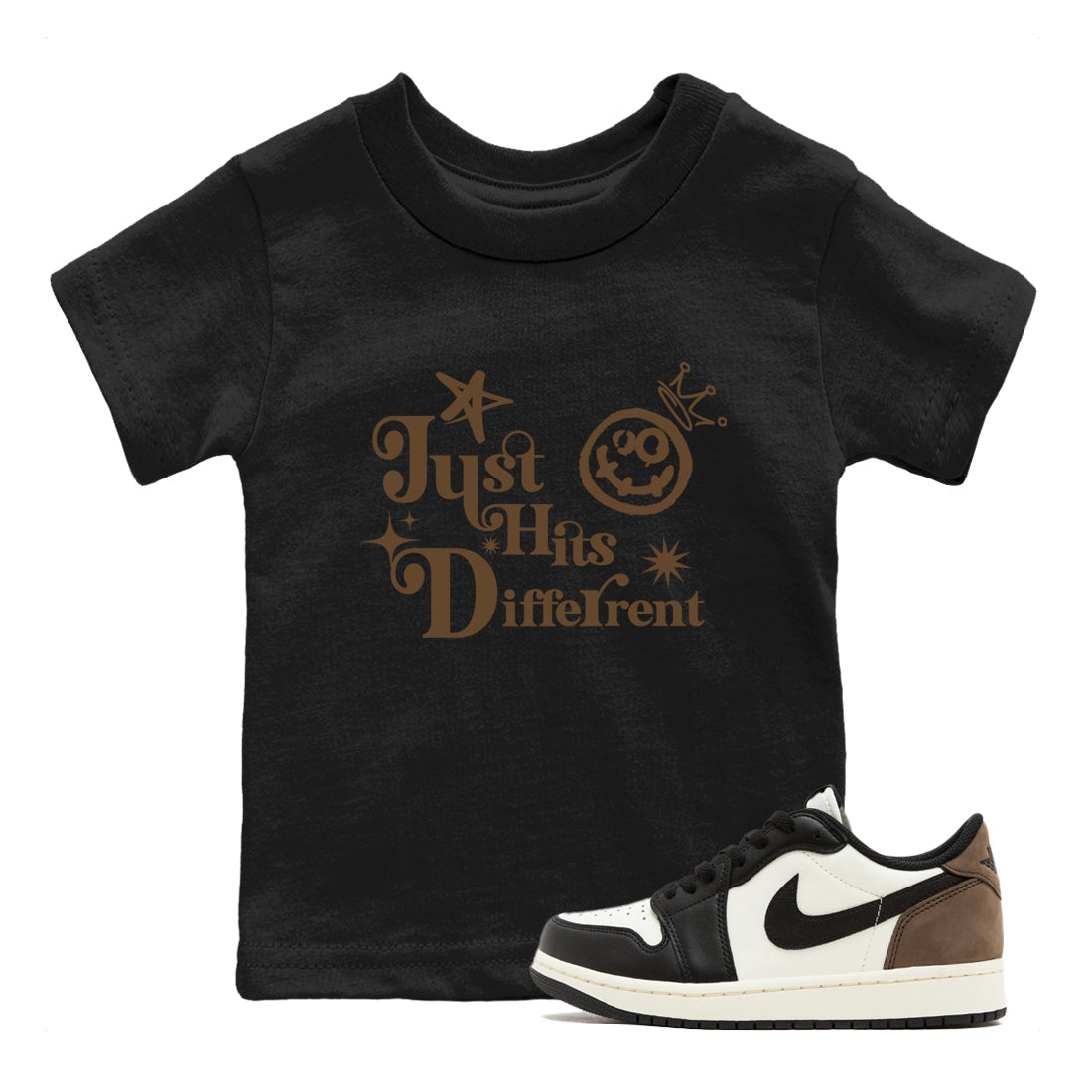 Just Hits Different snkmatch Tees Kids - Air Jordan 1 Mocha