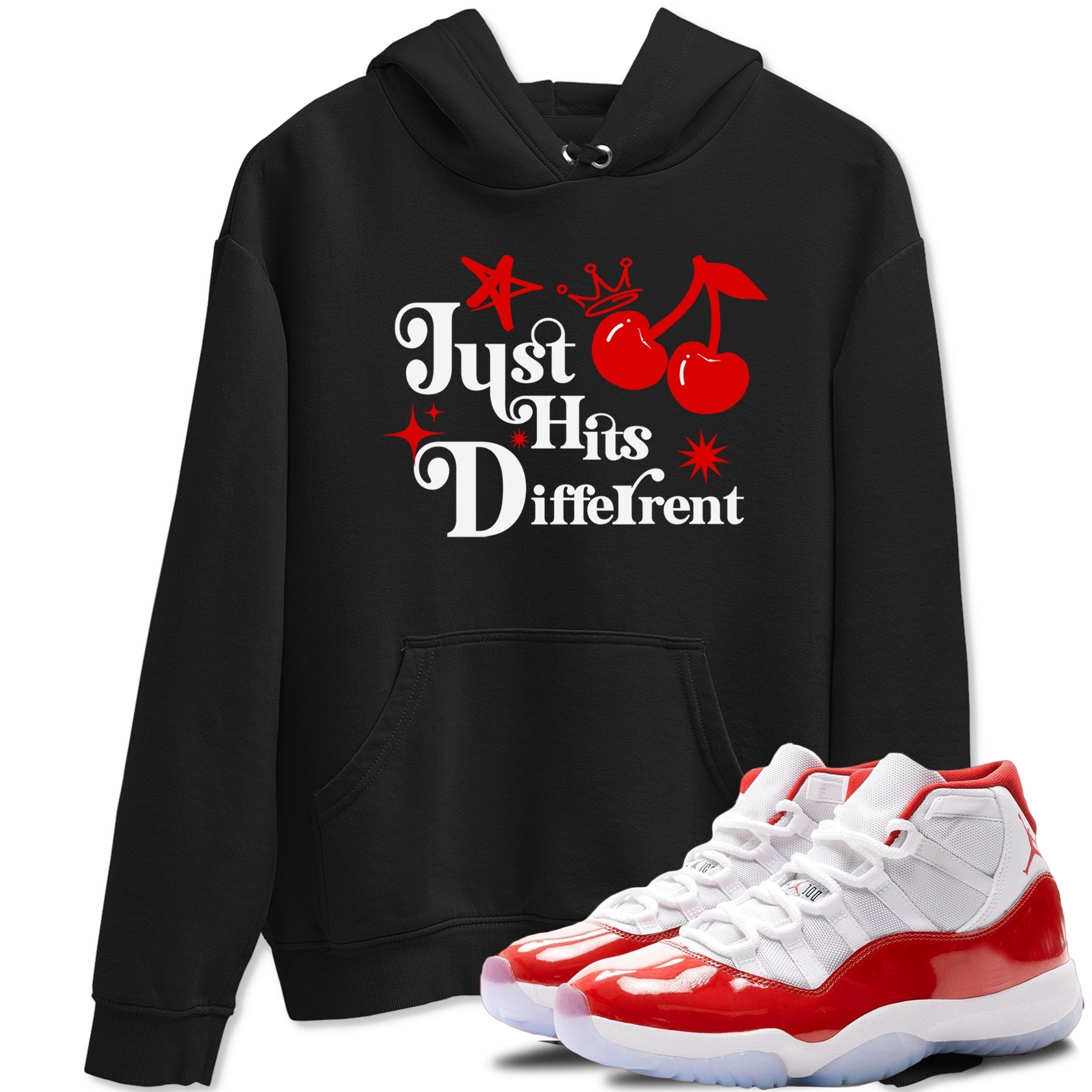Just Hits Different snkmatch Tees - Air Jordan 11 Cherry