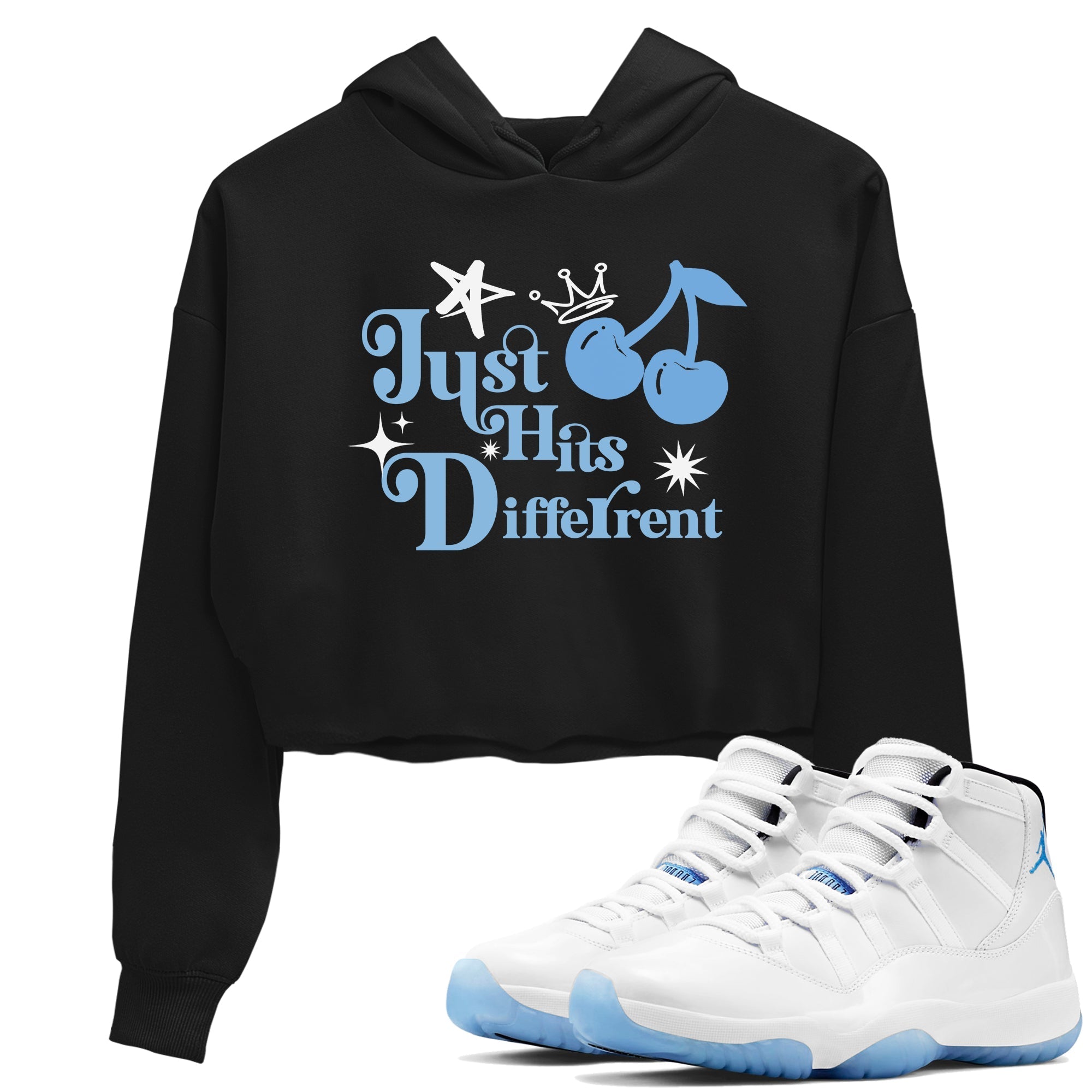 Just Hits Different snkmatch Women's Top - Air Jordan 11 Legend Blue