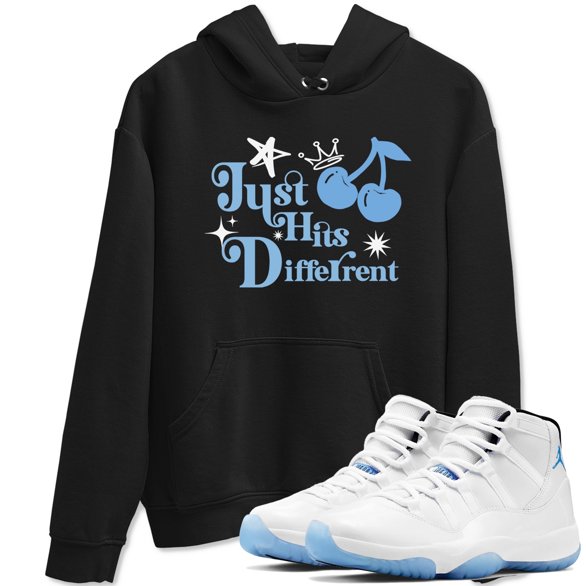 Just Hits Different snkmatch Tees - Air Jordan 11 Legend Blue