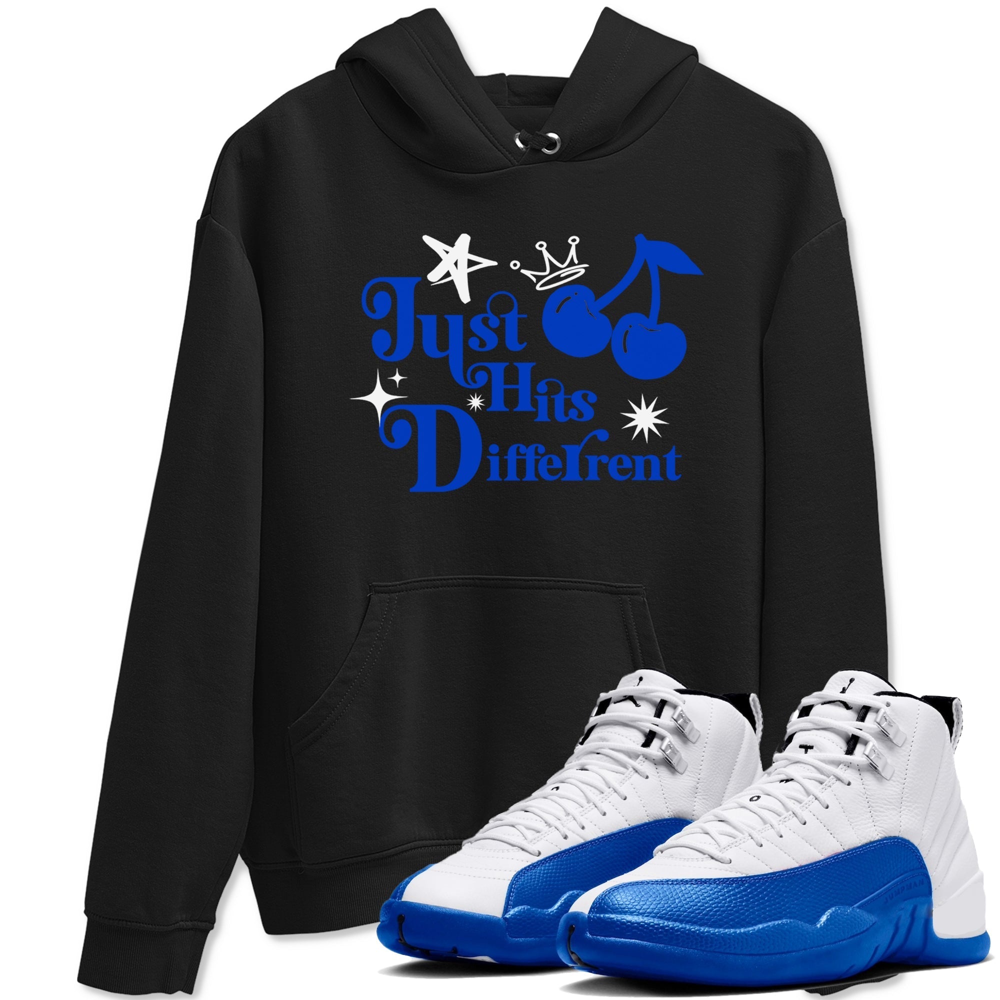 Just Hits Different snkmatch Tees - Air Jordan 12 Blueberry