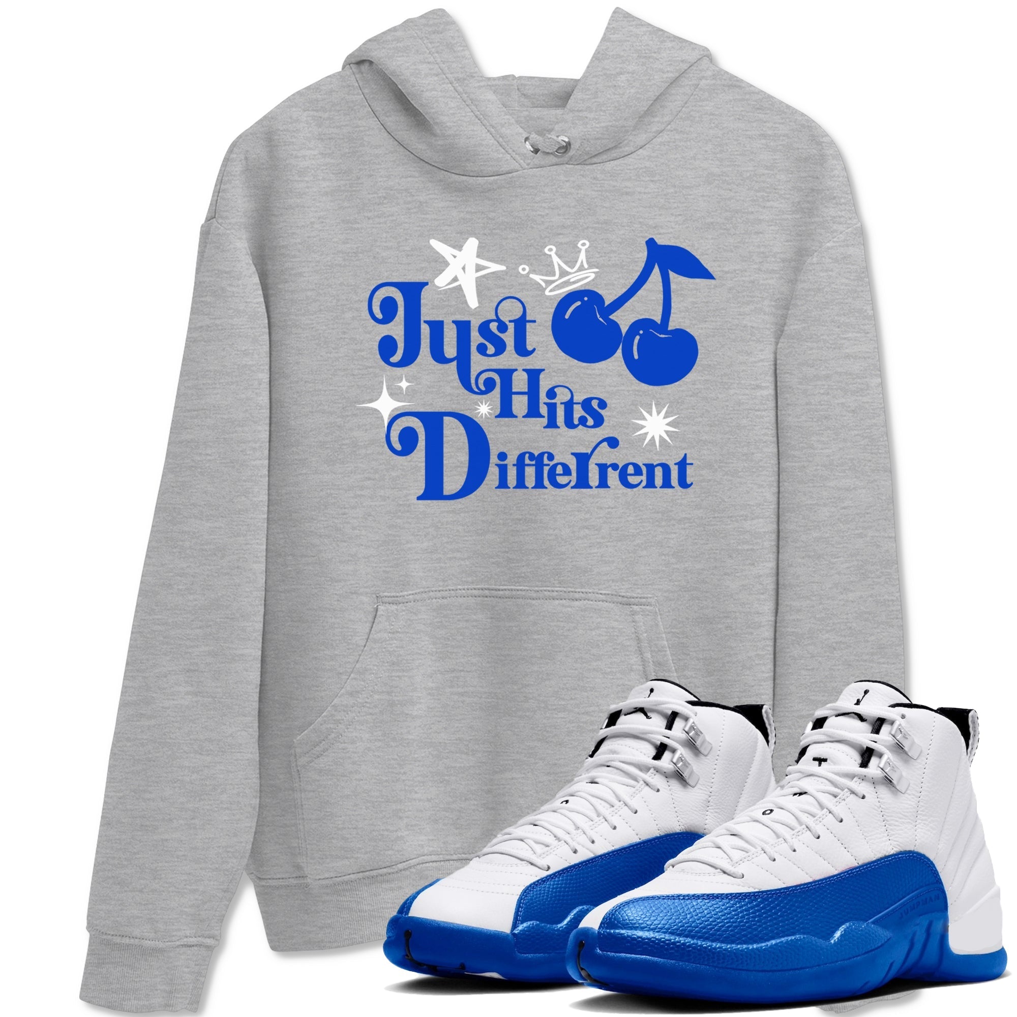Just Hits Different snkmatch Tees - Air Jordan 12 Blueberry