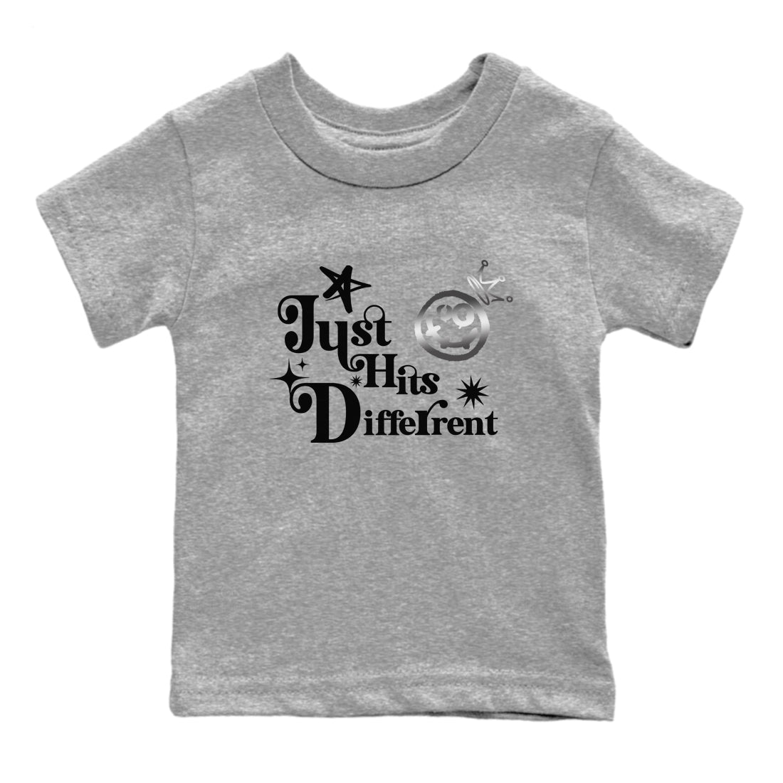 Just Hits Different snkmatch Tees Kids - Air Jordan 4 Black Cat