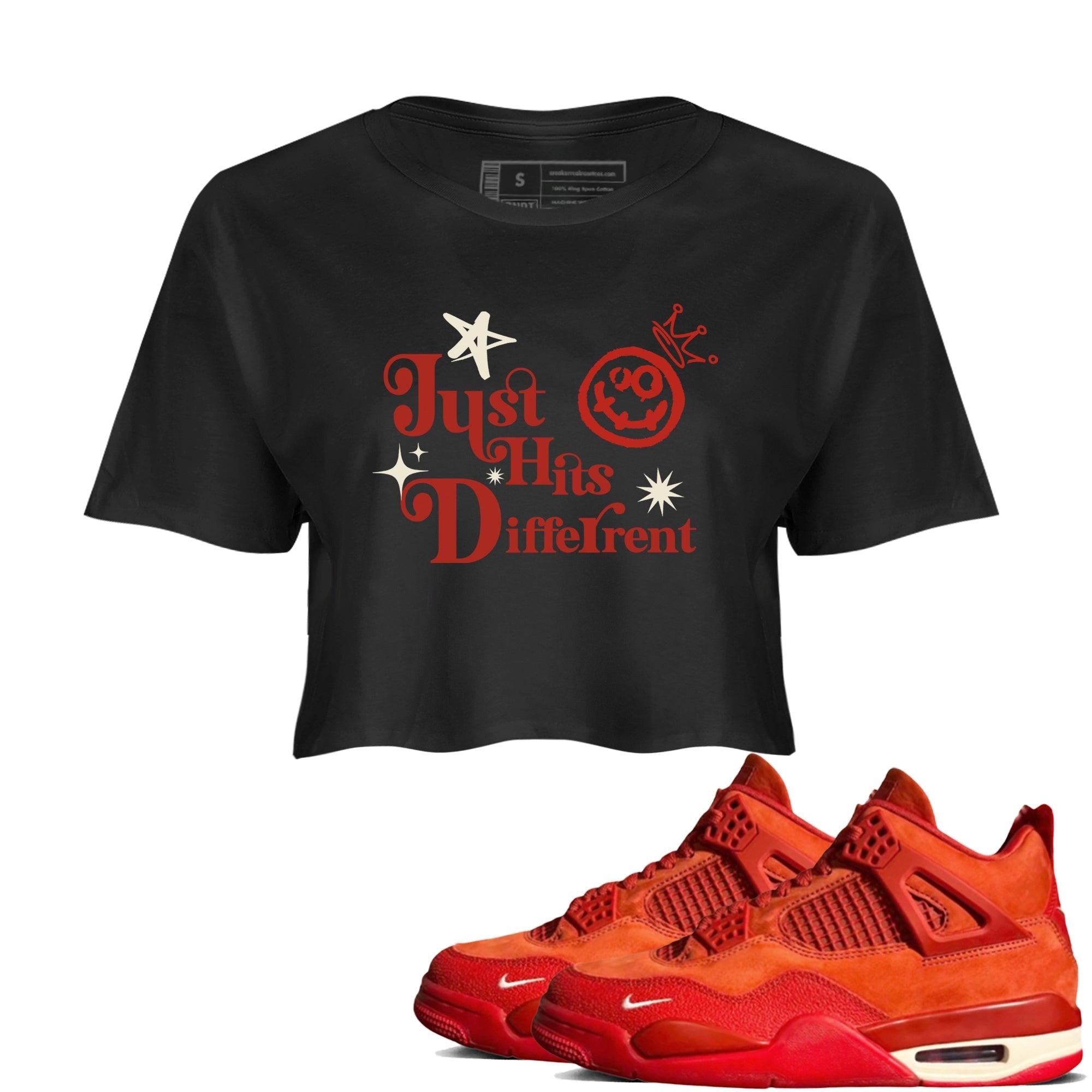 Just Hits Different snkmatch Women's Top - Air Jordan 4 Brick By Brick
