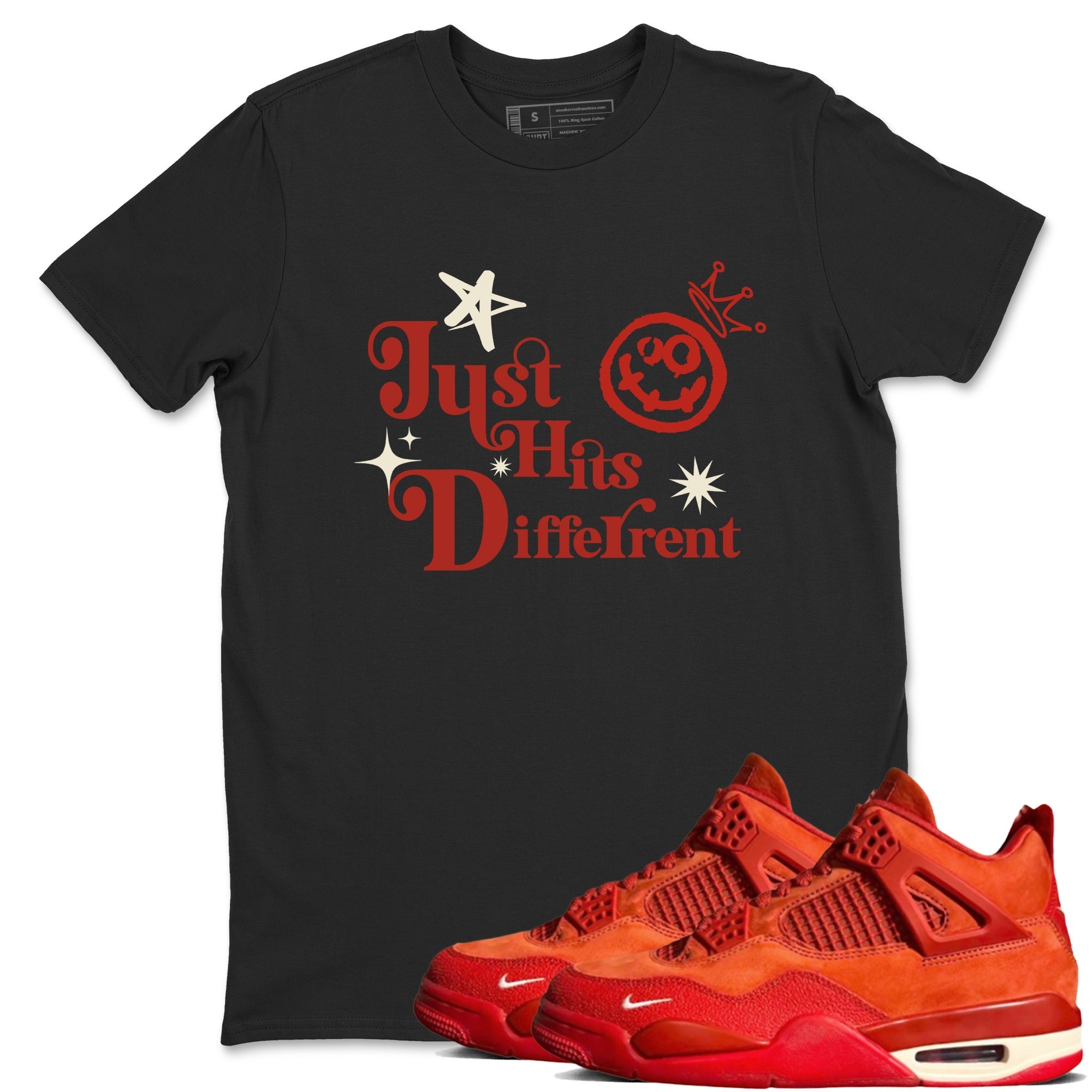 Just Hits Different snkmatch Tees - Air Jordan 4 Brick By Brick