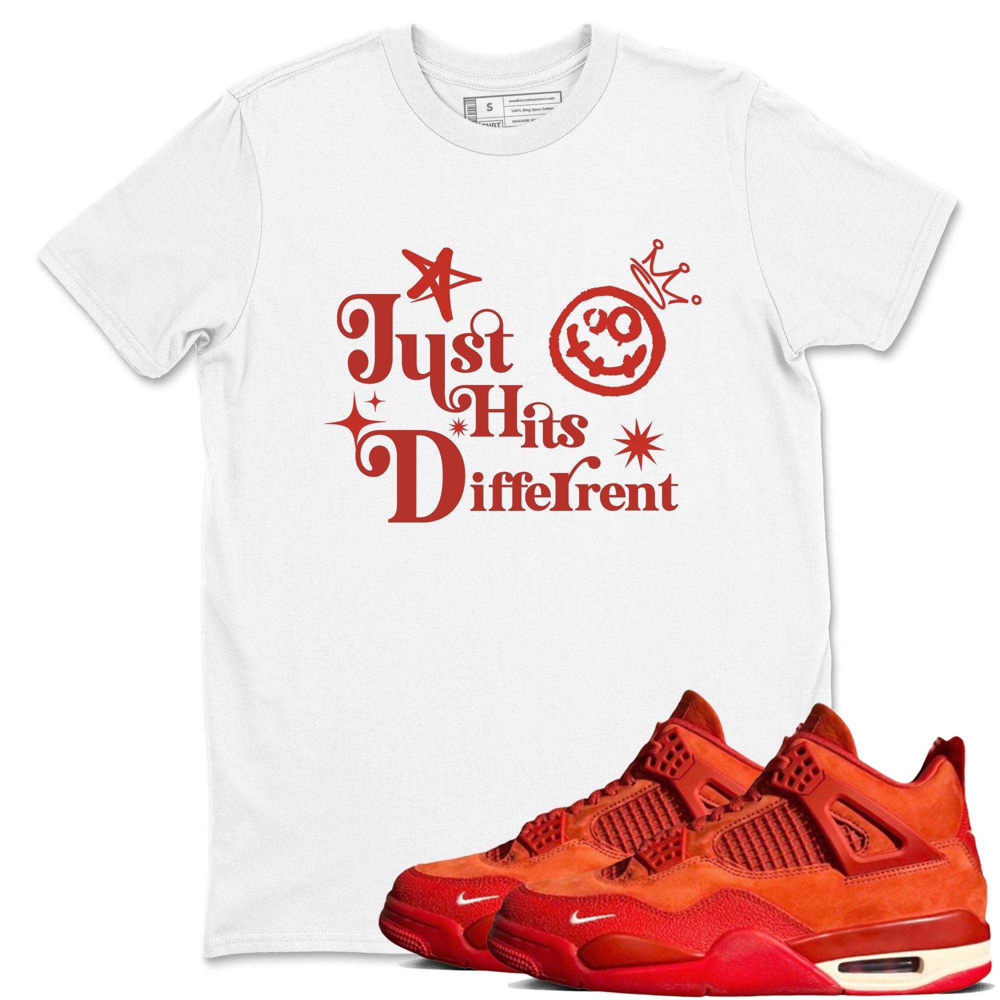 Just Hits Different snkmatch Tees - Air Jordan 4 Brick By Brick