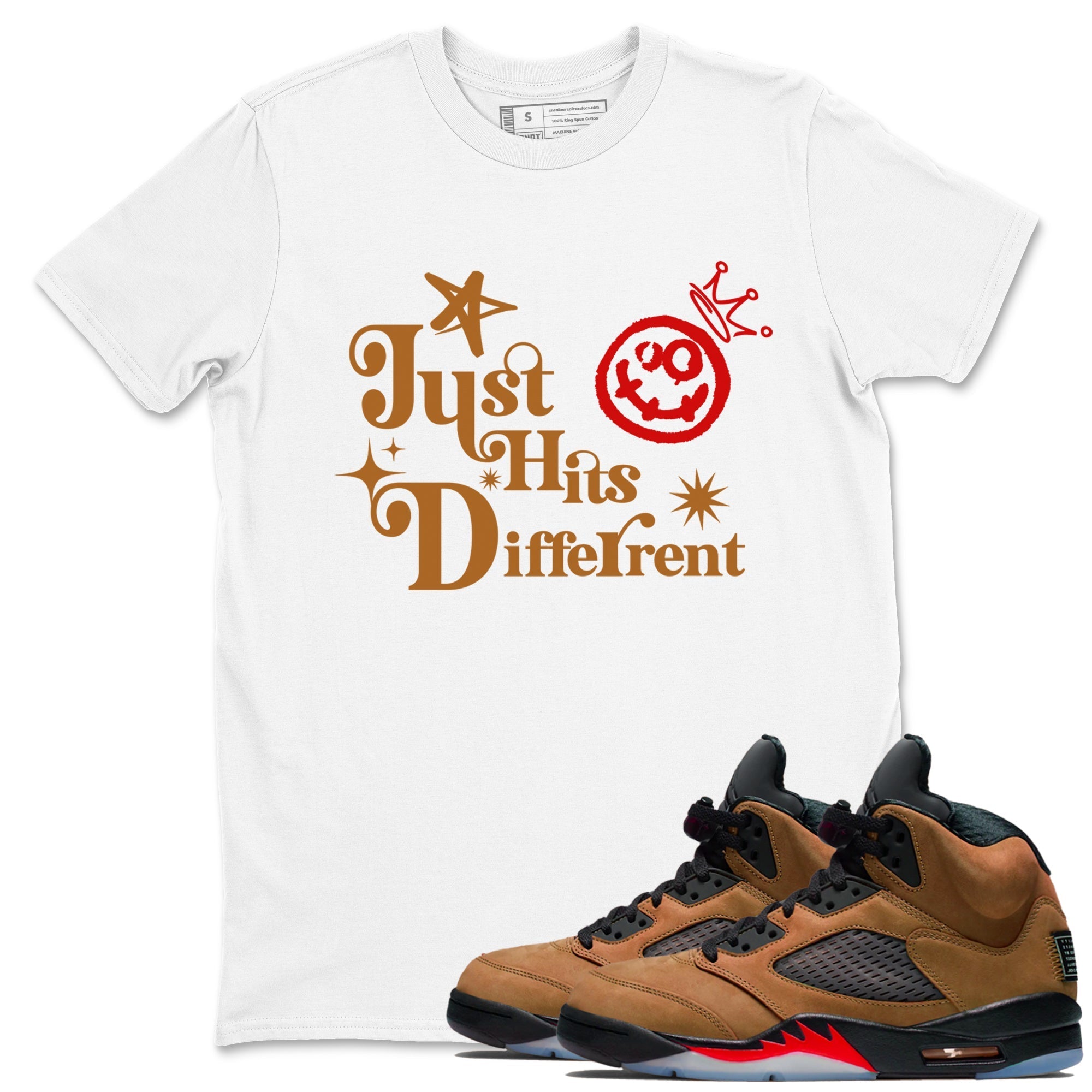 Just Hits Different snkmatch Tees - Air Jordan 5 Archaeo Brown