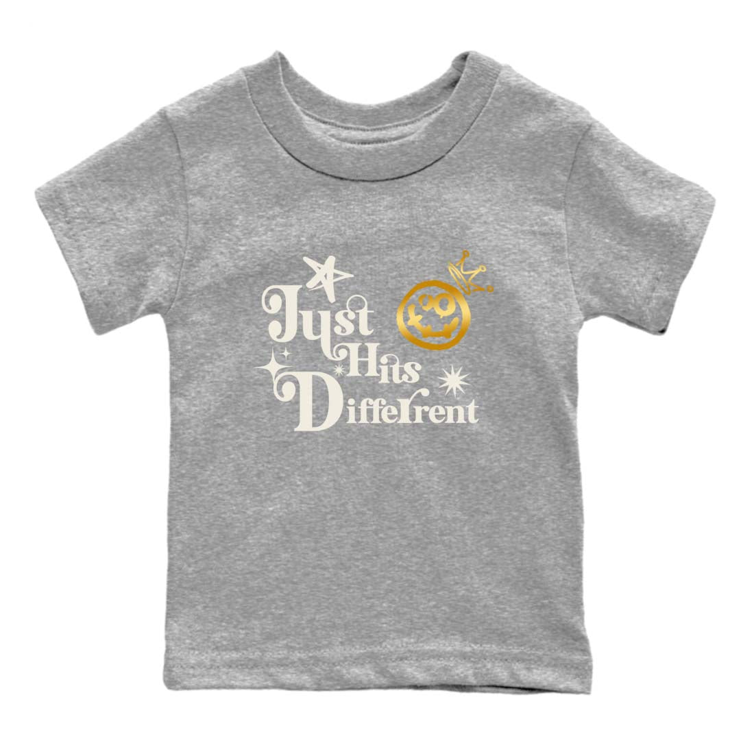 Just Hits Different snkmatch Tees Kids - Air Jordan 5 Golden Ticket