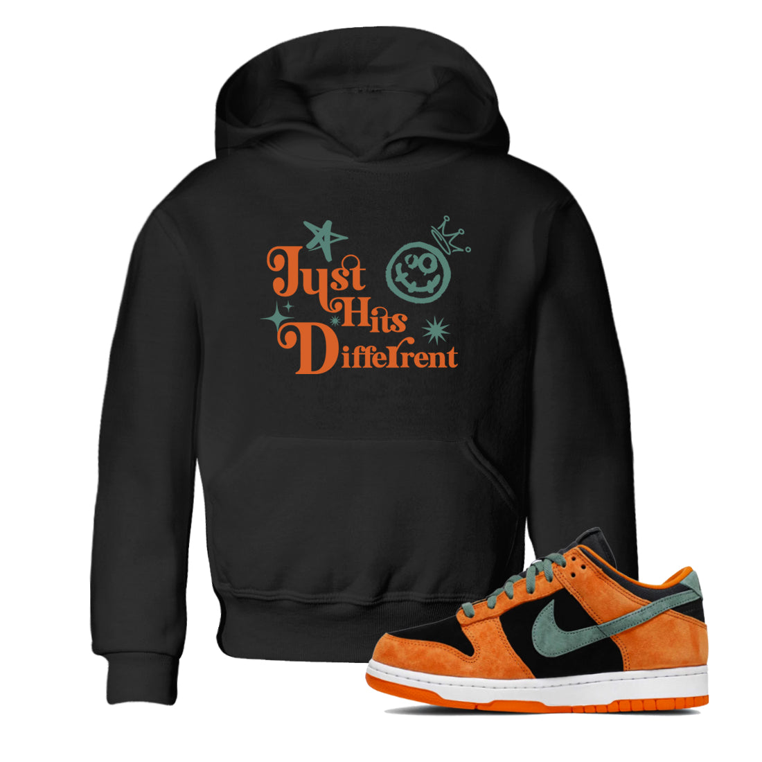 Just Hits Different snkmatch Tees Kids - Dunk Ceramic