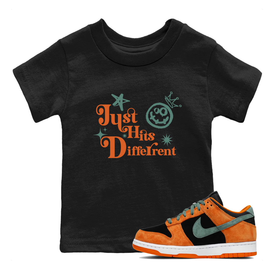 Just Hits Different snkmatch Tees Kids - Dunk Ceramic