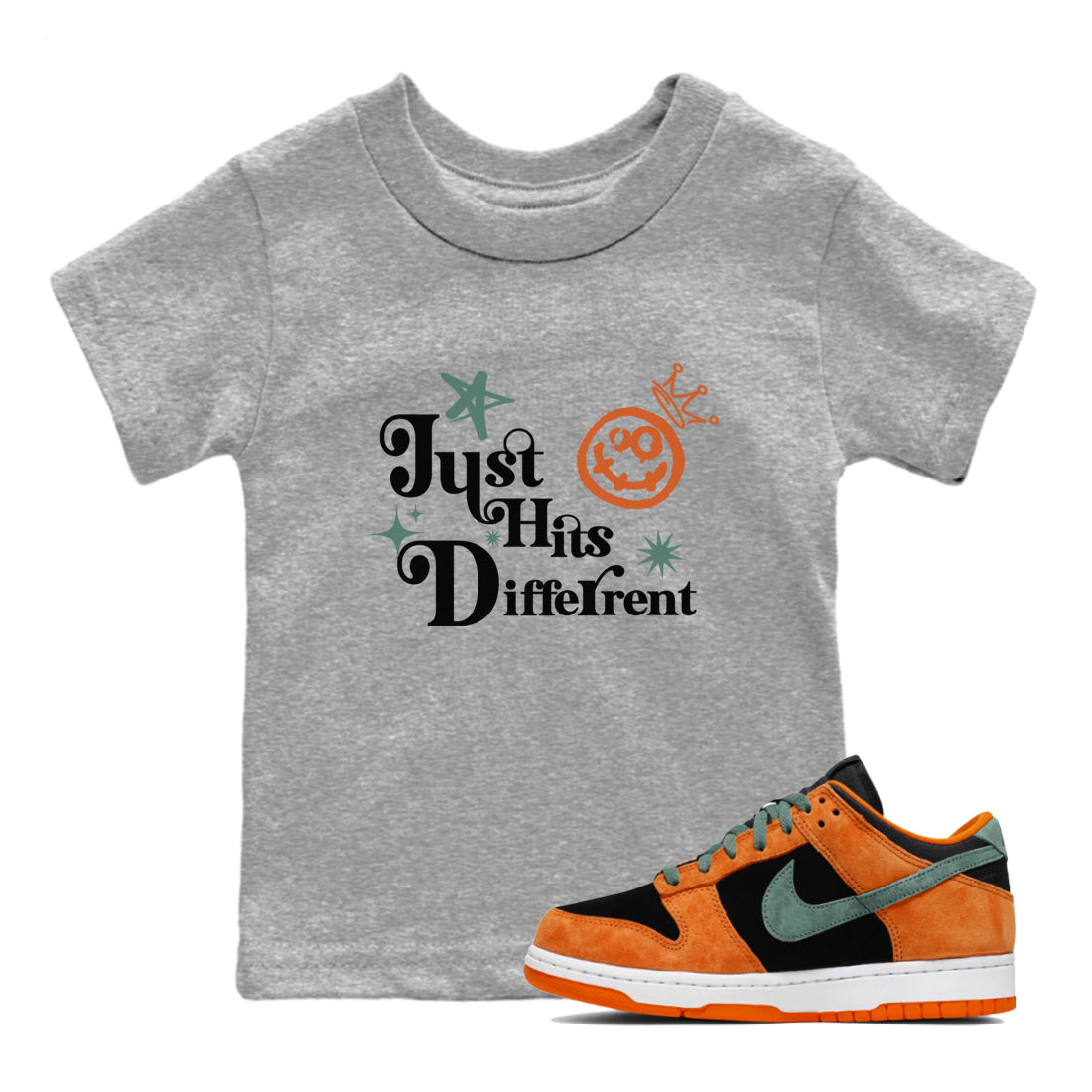 Just Hits Different snkmatch Tees Kids - Dunk Ceramic