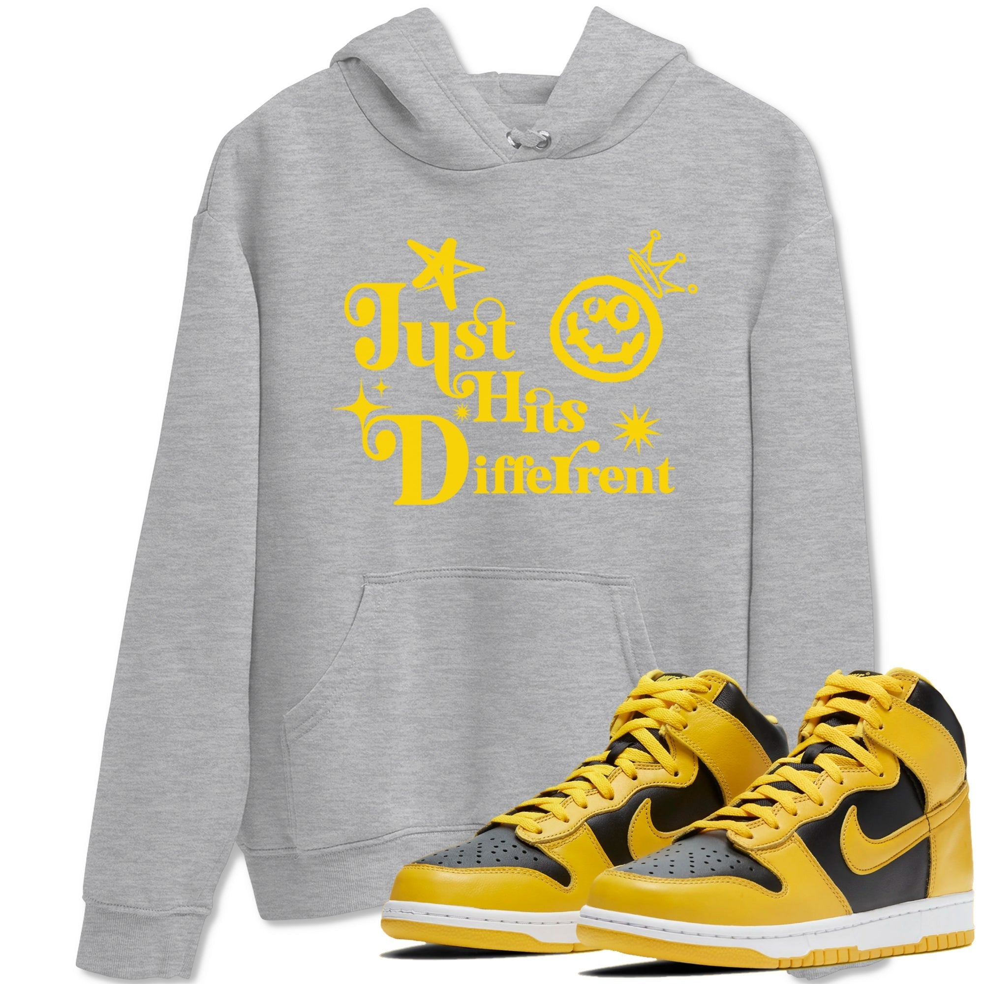 Just Hits Different snkmatch Tees - Dunk High Pollen