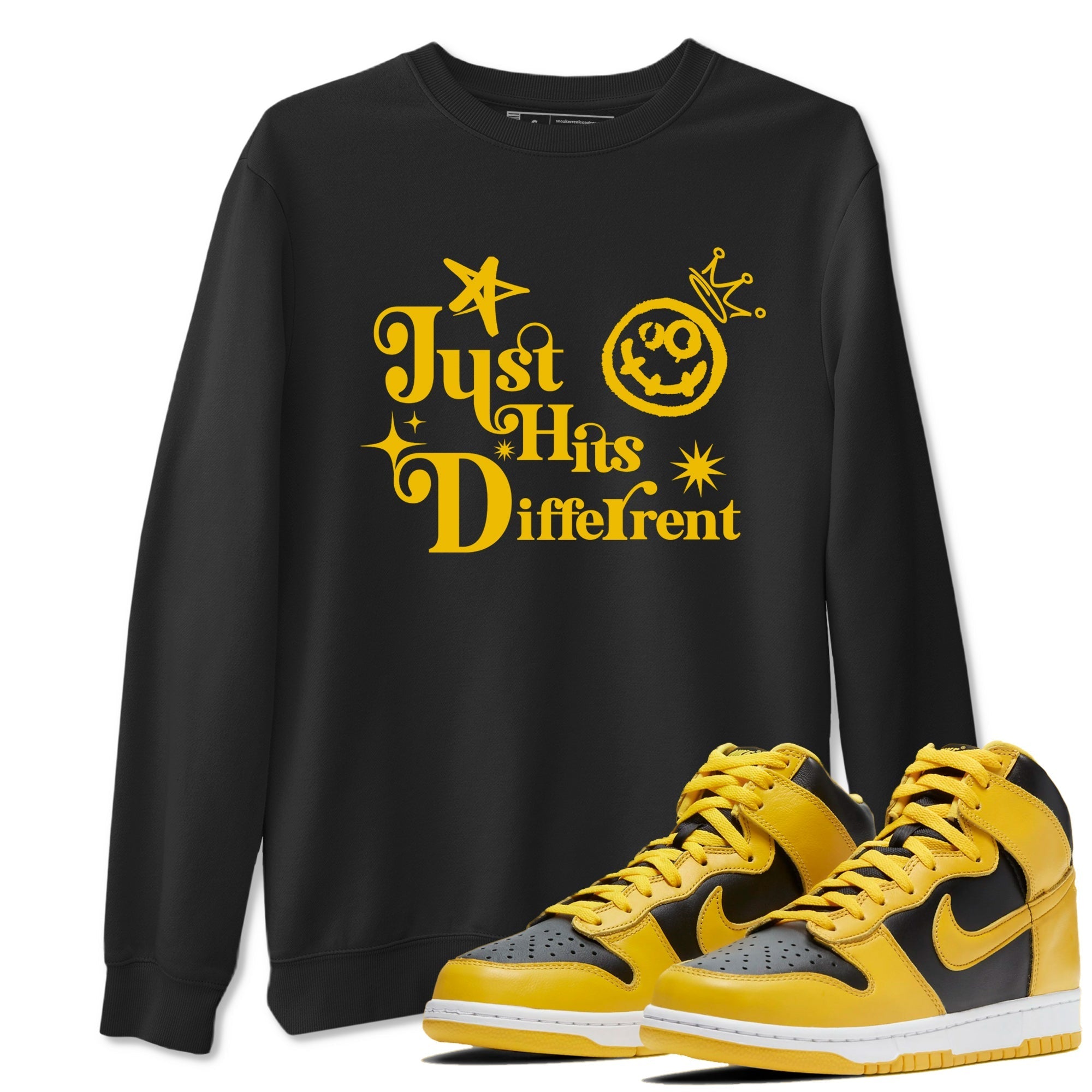Just Hits Different snkmatch Tees - Dunk High Pollen