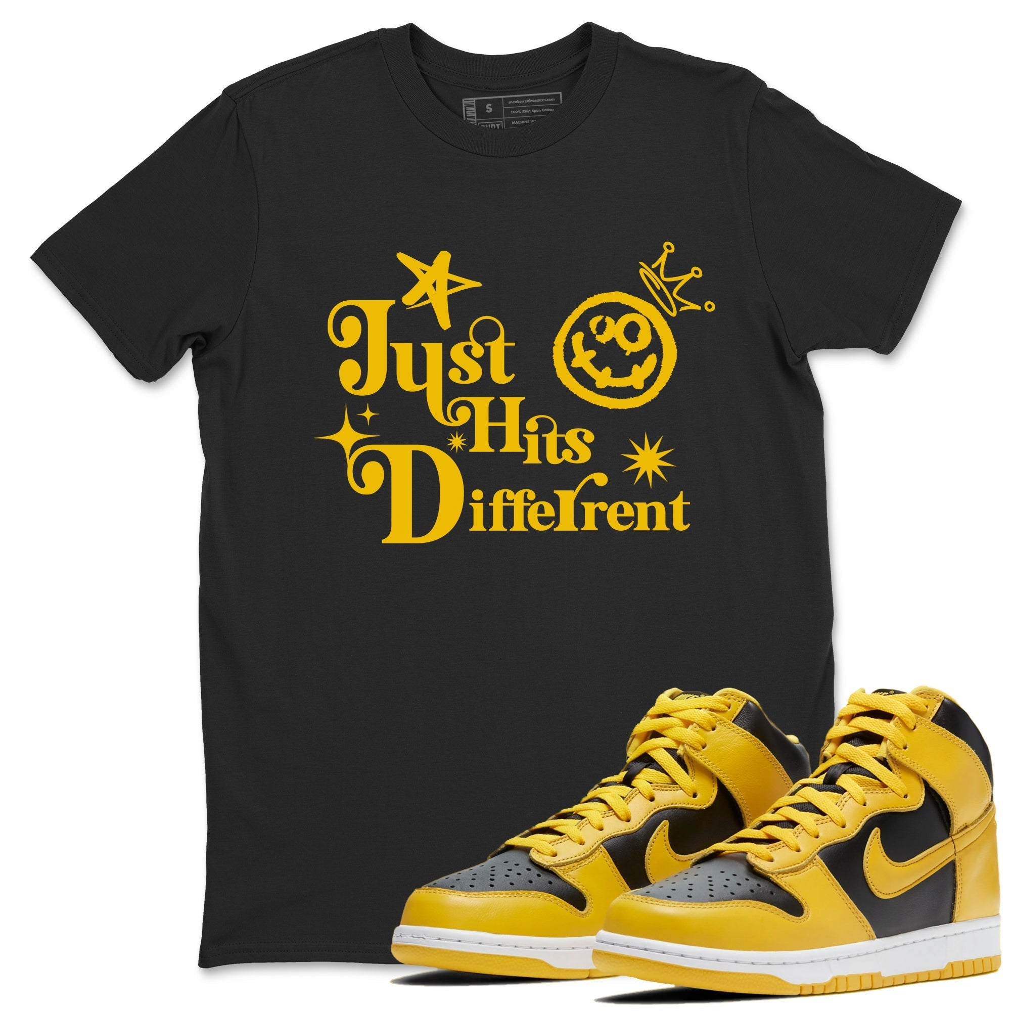 Just Hits Different snkmatch Tees - Dunk High Pollen