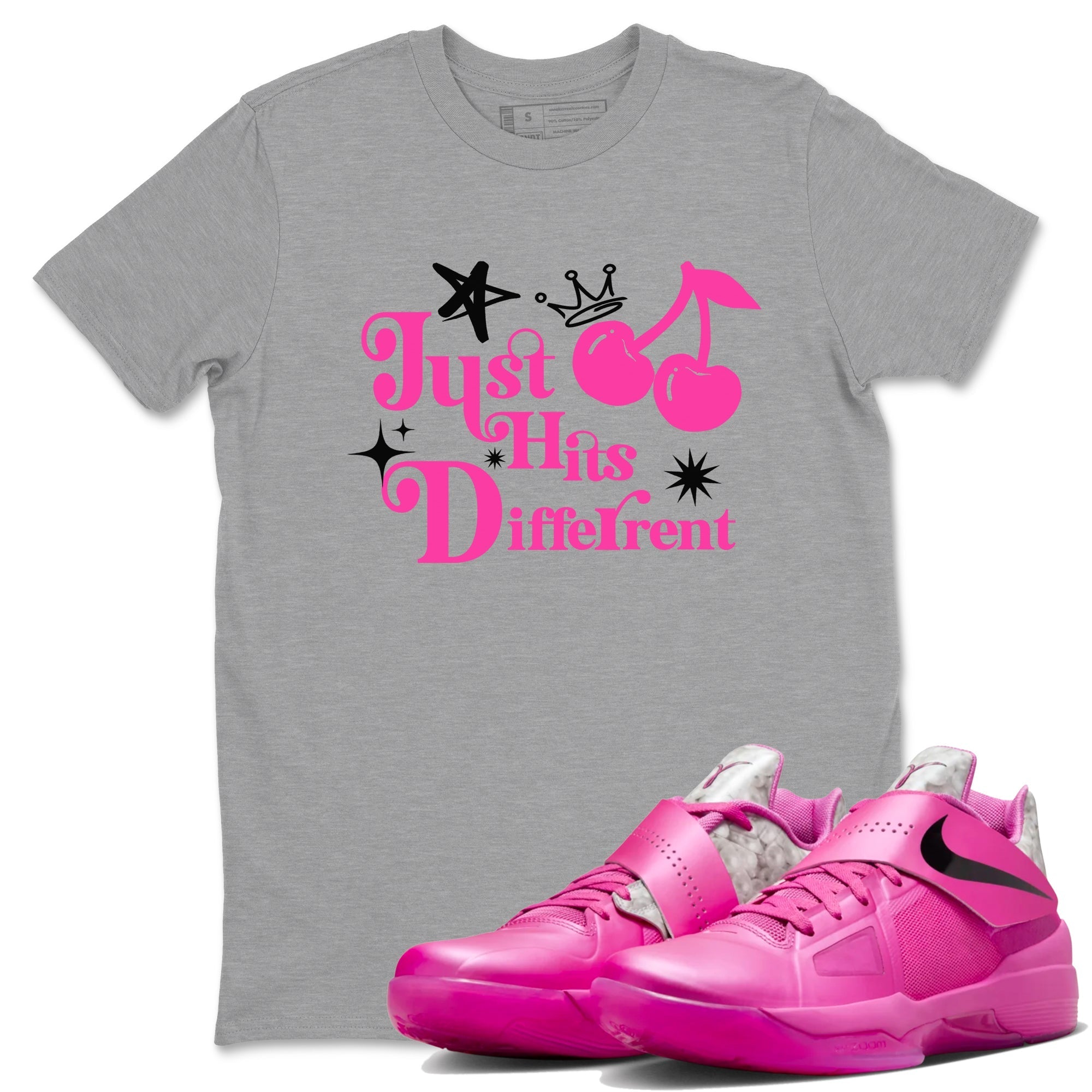 Just Hits Different snkmatch Tees - KD 4 Aunt Pearl