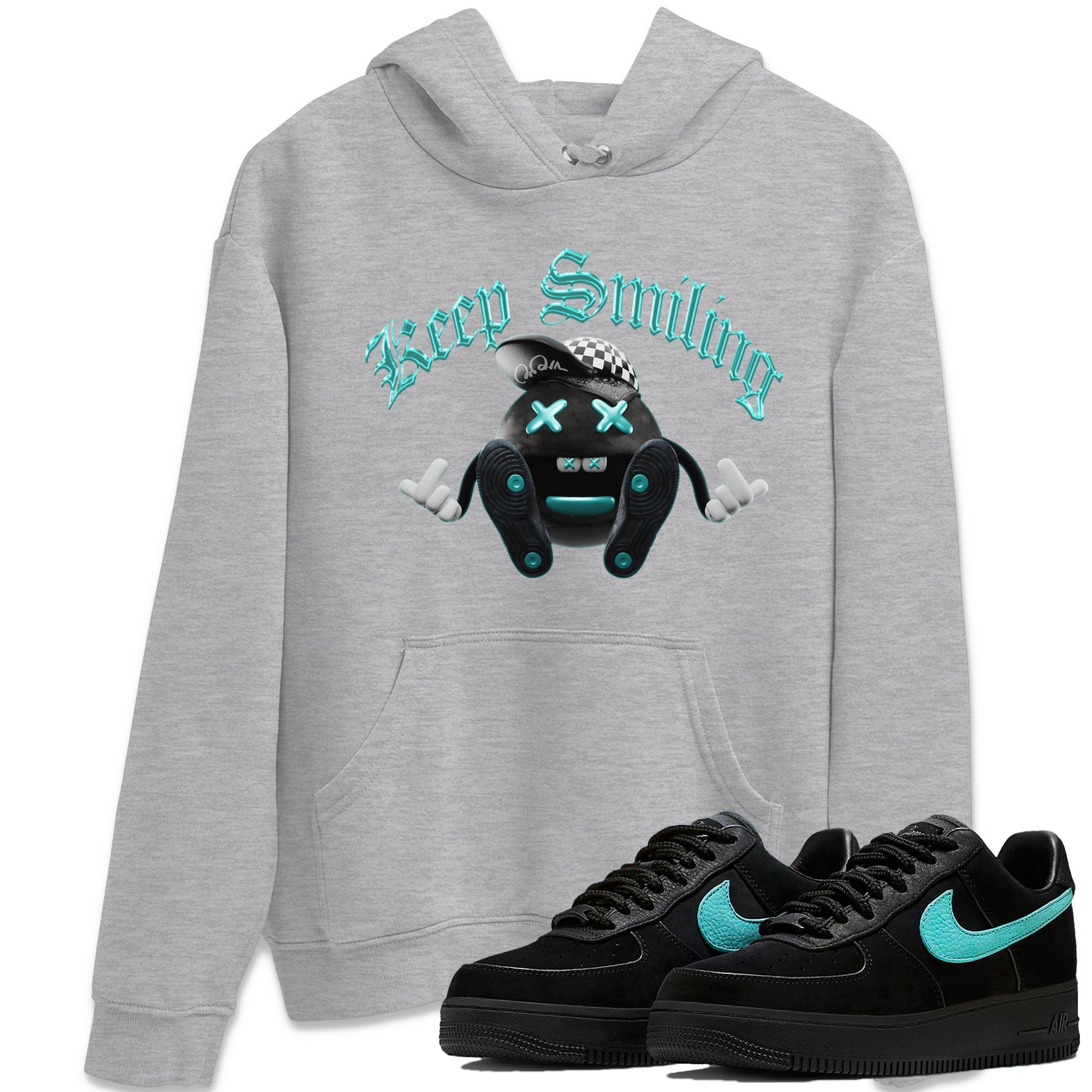 Keep Smiling Unisex Tops - Air Force 1 Tiffany