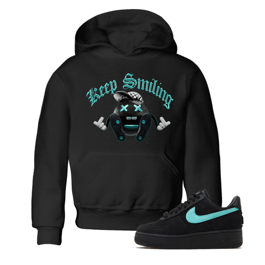 Keep Smiling Kids Tops - Air Force 1 Tiffany