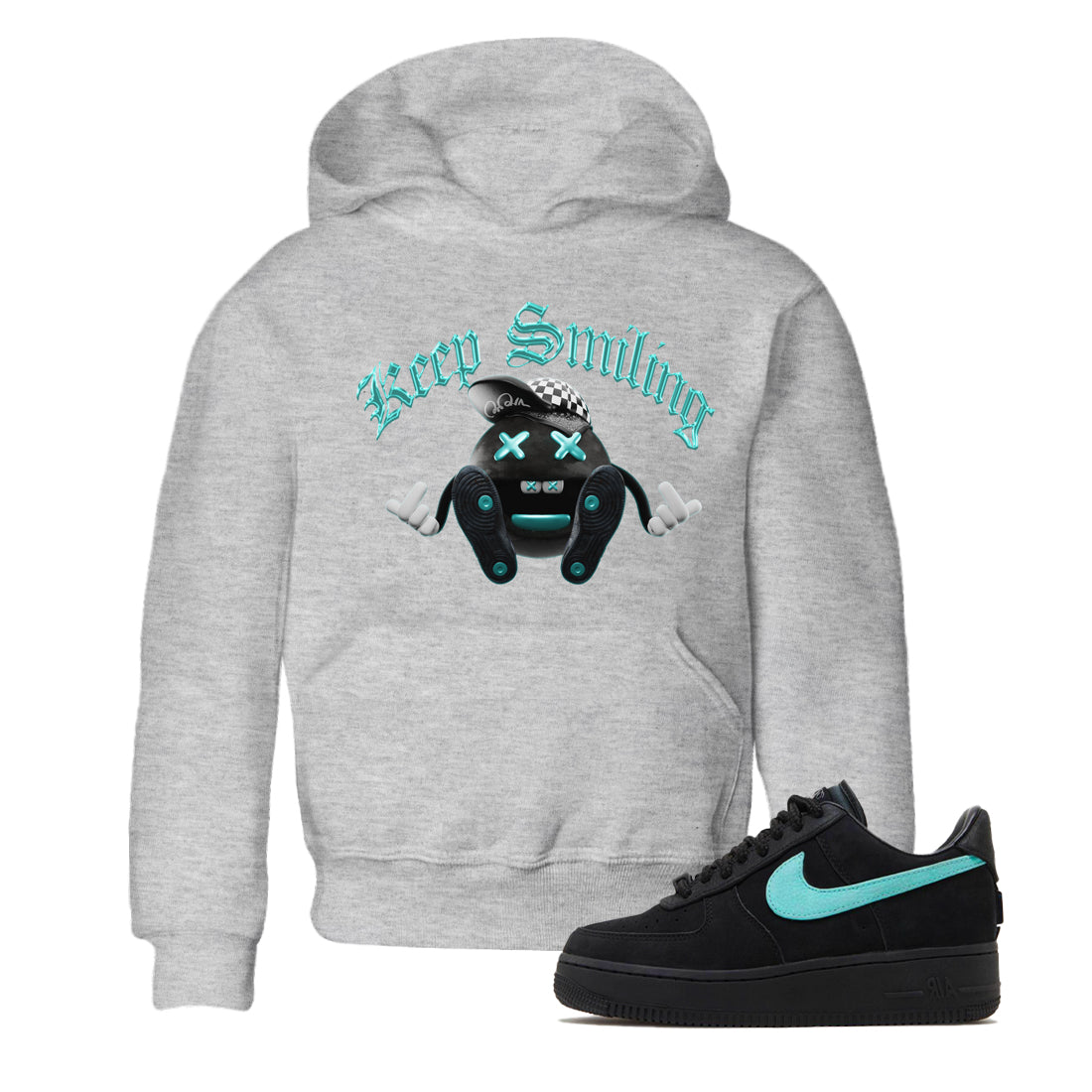 Keep Smiling Kids Tops - Air Force 1 Tiffany