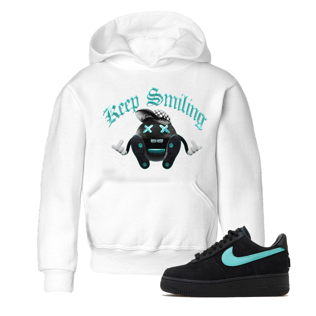 Keep Smiling Kids Tops - Air Force 1 Tiffany