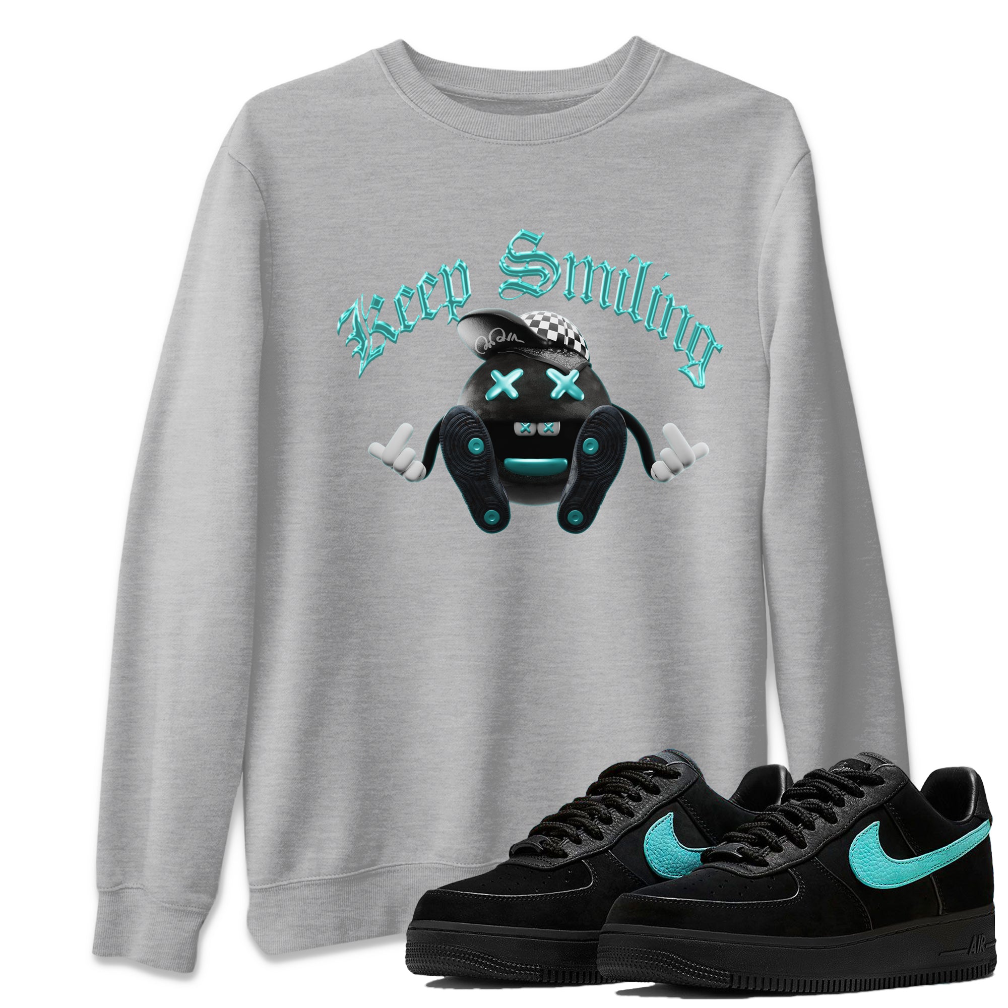 Keep Smiling Unisex Tops - Air Force 1 Tiffany