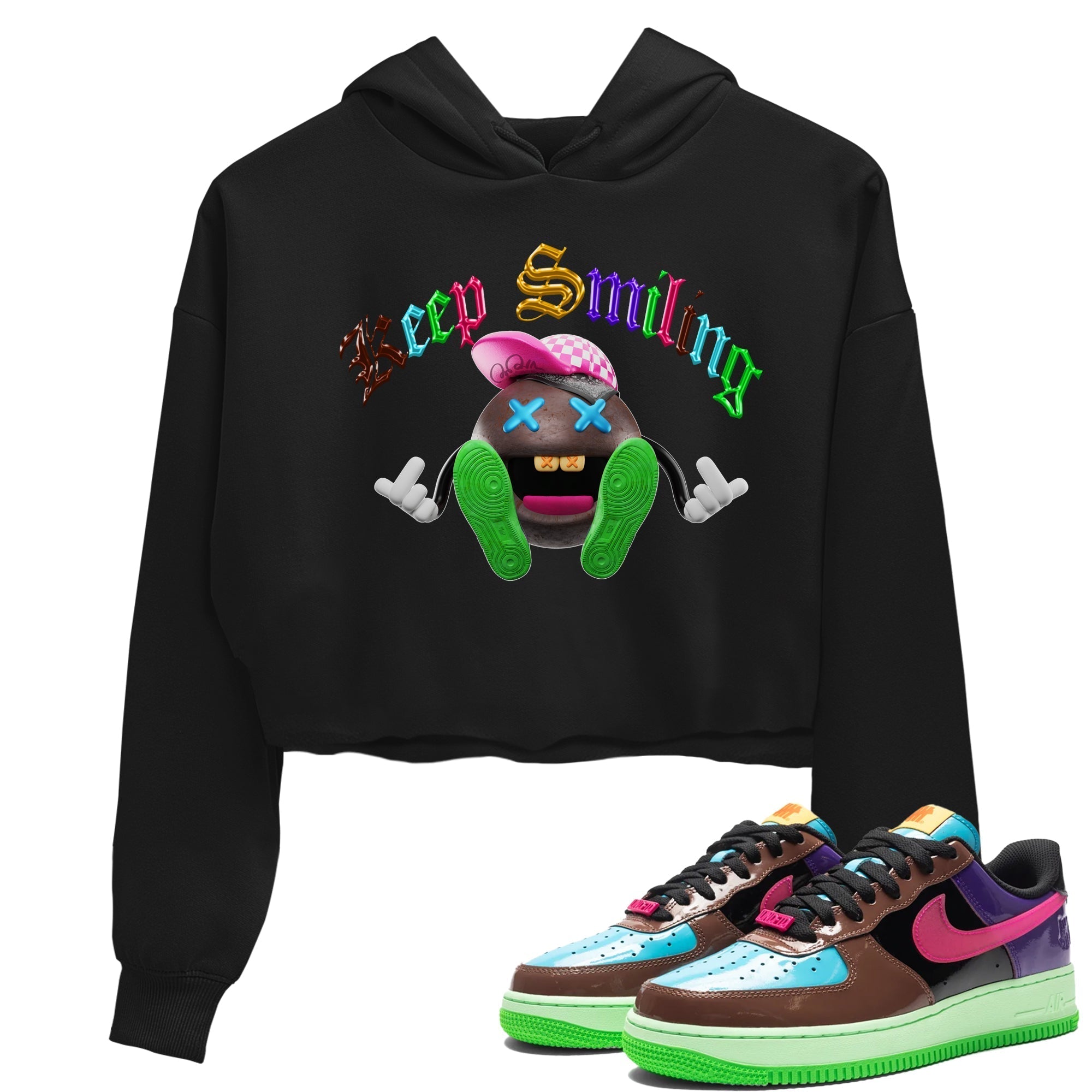Keep Smiling Women's Tops - Air Force 1 Undefeated Fauna Brown